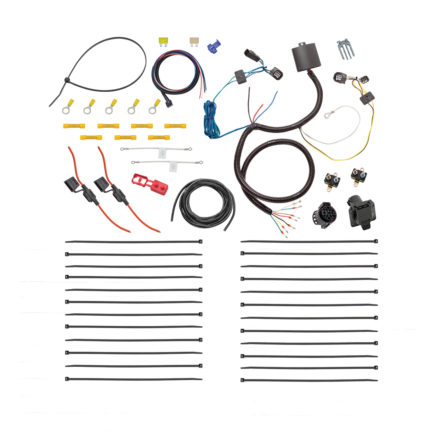Tekonsha 22121 7 Way Tow Harness Wiring Kit Compatible with Select Ford Models