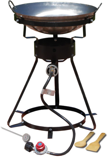 King Kooker 24" Bolt Together Portable Propane Outdoor Cooker w/Steel Wok