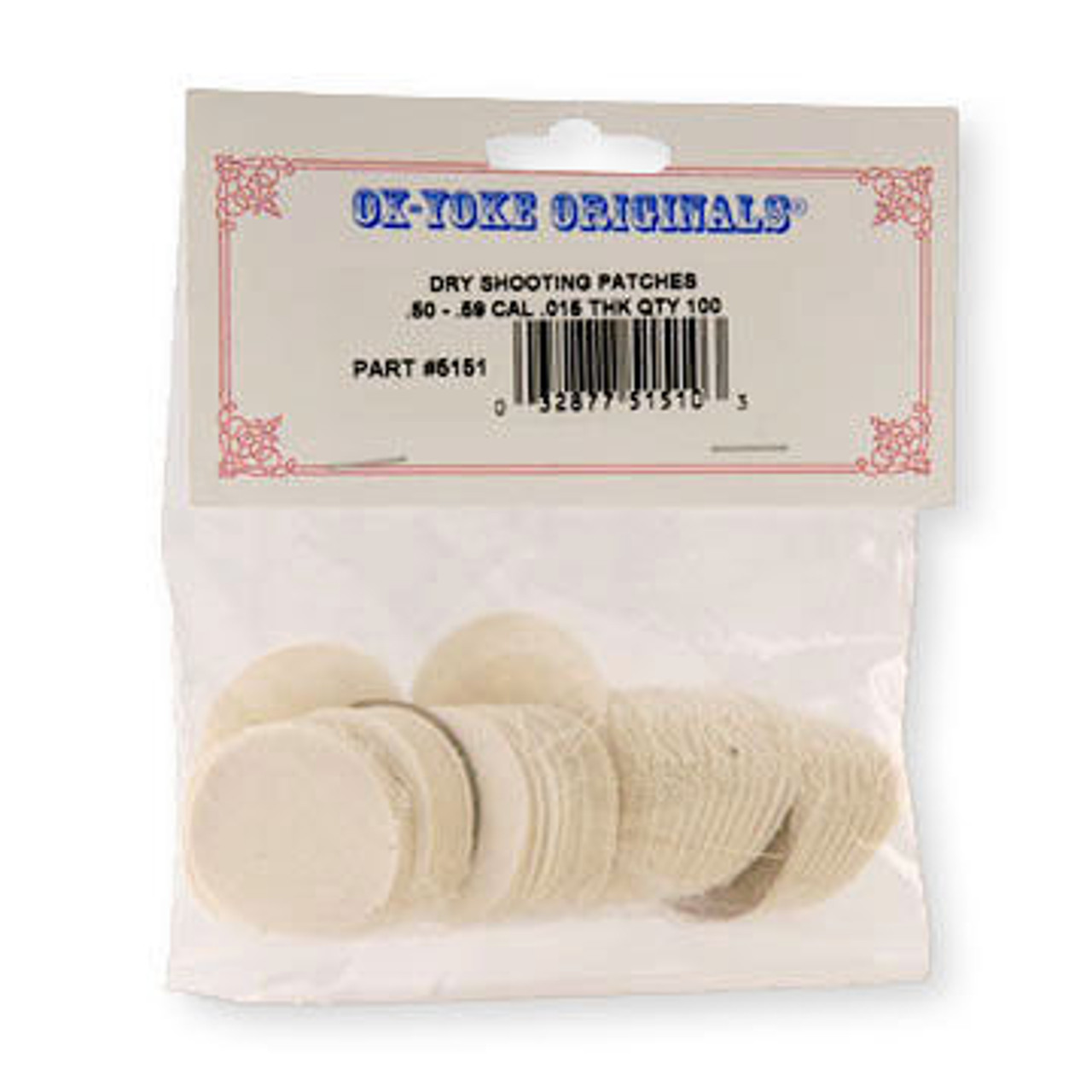 RMC Ox-Yoke Originals Dry Shooting Patch - 100 Pk.