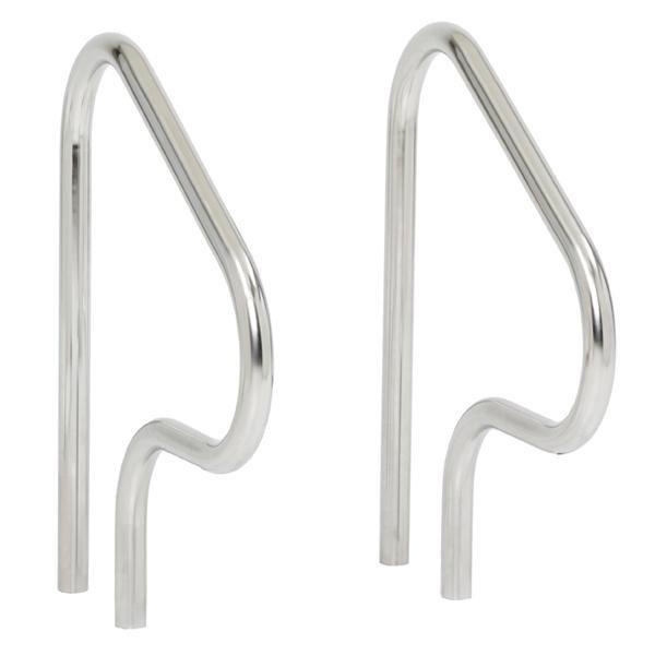 S.R. Smith - 26in. Figure-4 Handrail Pair Sealed Steel (.049in.) Pewter Gray