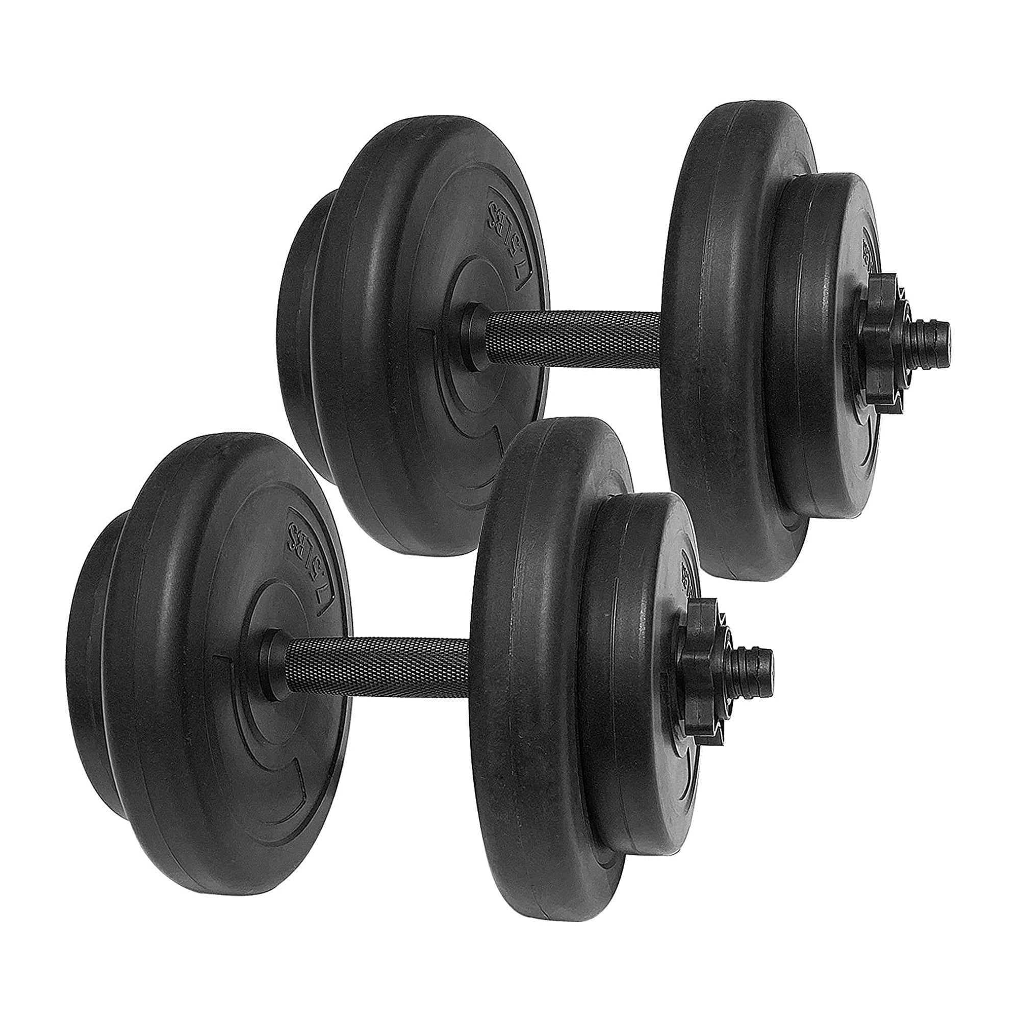 BalanceFrom Fitness 40 Pound All Purpose Weight Dumbbell Set, 14 Item (Open Box)