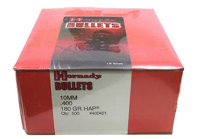 Hornady HAP 10mm 180 gr Bullets-500cnt