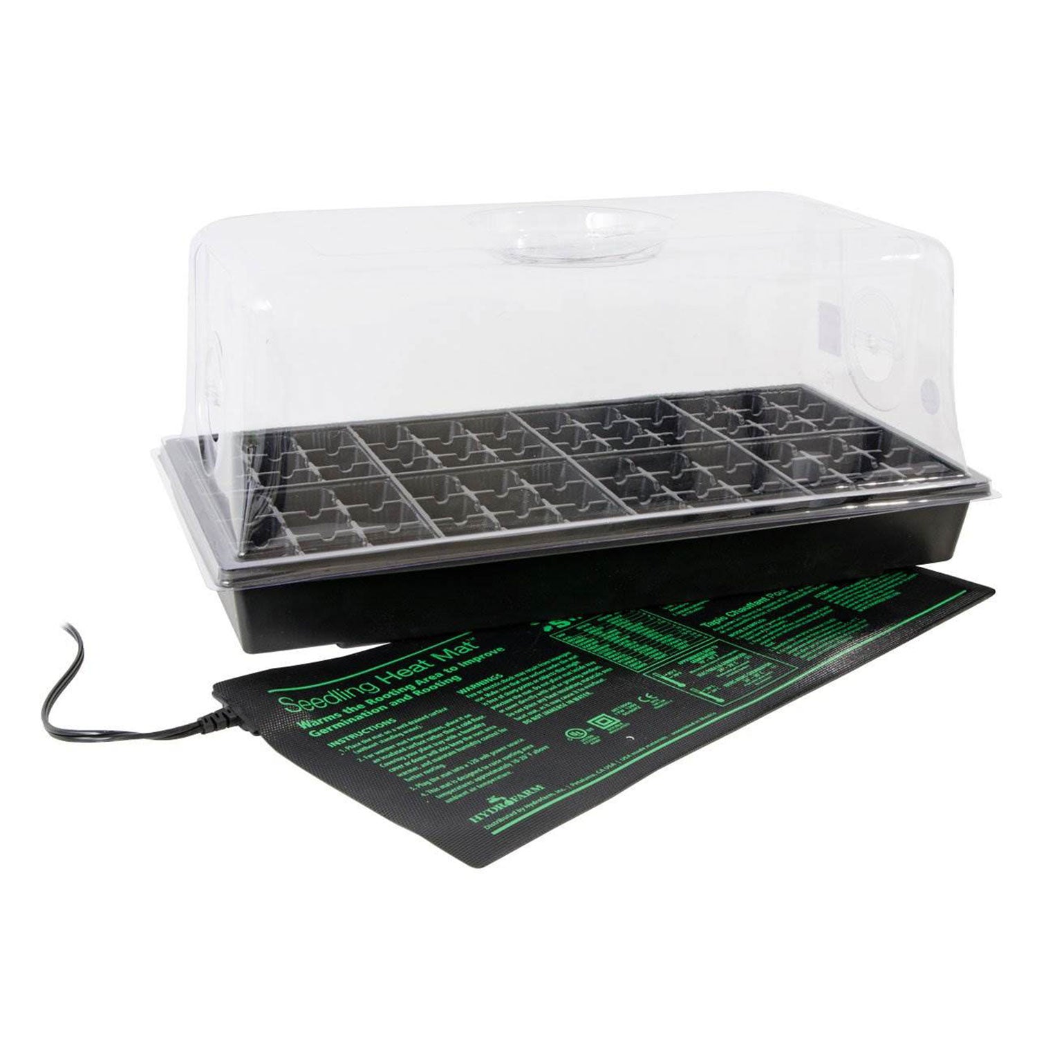 HYDROFARM CK64060 Germination Hot House with Heat Mat Hydroponic Grow (Open Box)