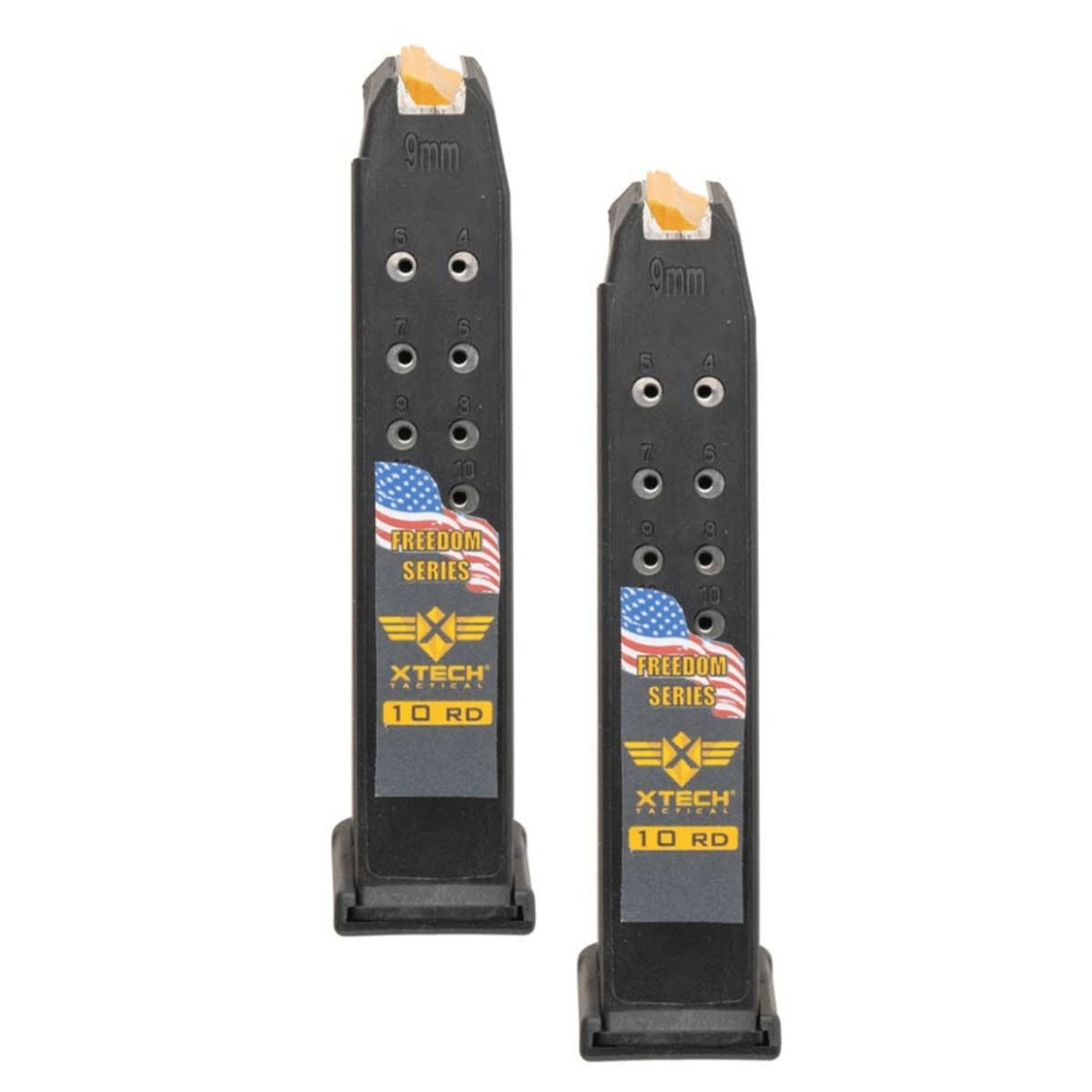 XTech Tactical (2 Pack) MAG17-10, 9mm 10-Round Magazine for GLOCK 17, XT30322