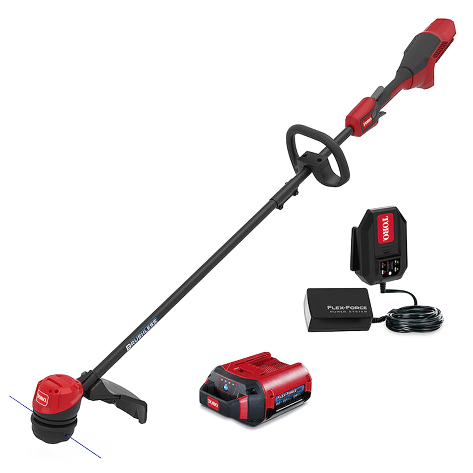 Toro Flex Force 60V Brushless 13/15" String Trimmer W/ Battery&Charger(Open Box)