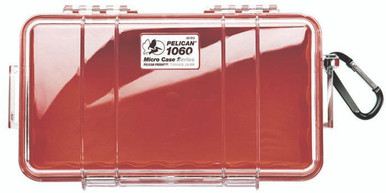 Pelican Micro Case 1060 Red/Clear
