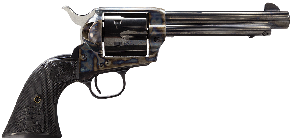 Colt Single Action Army Peacemaker .45LC 6Rd 4.75" Blued Barrel & Cylinder Color Case Hardened Frame Black Grips P1840