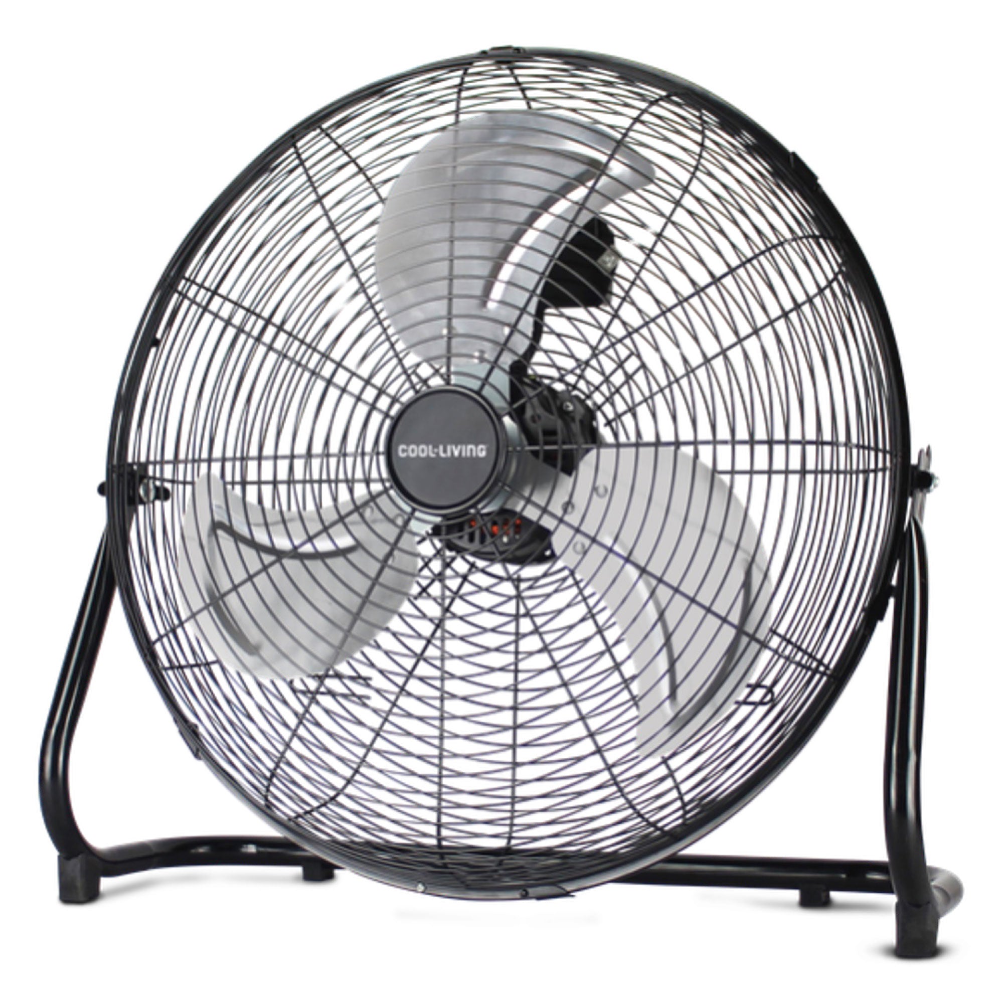 Cool-Living CL-50E-BLK 20-Inch High-Velocity Floor Fan, Cooling, Black(Open Box)