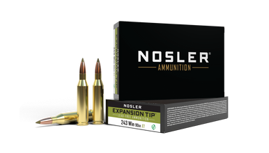 Nosler E-Tip Lead-Free .243 Winchester 90gr E-Tip Spitzer 20Rnd Rifle Ammunition