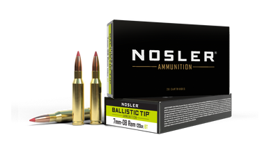 Nosler Ballistic Tip 7mm-08 Remington 120gr Poly-Tip Boat Tail 20Rnd Rifle Ammunition