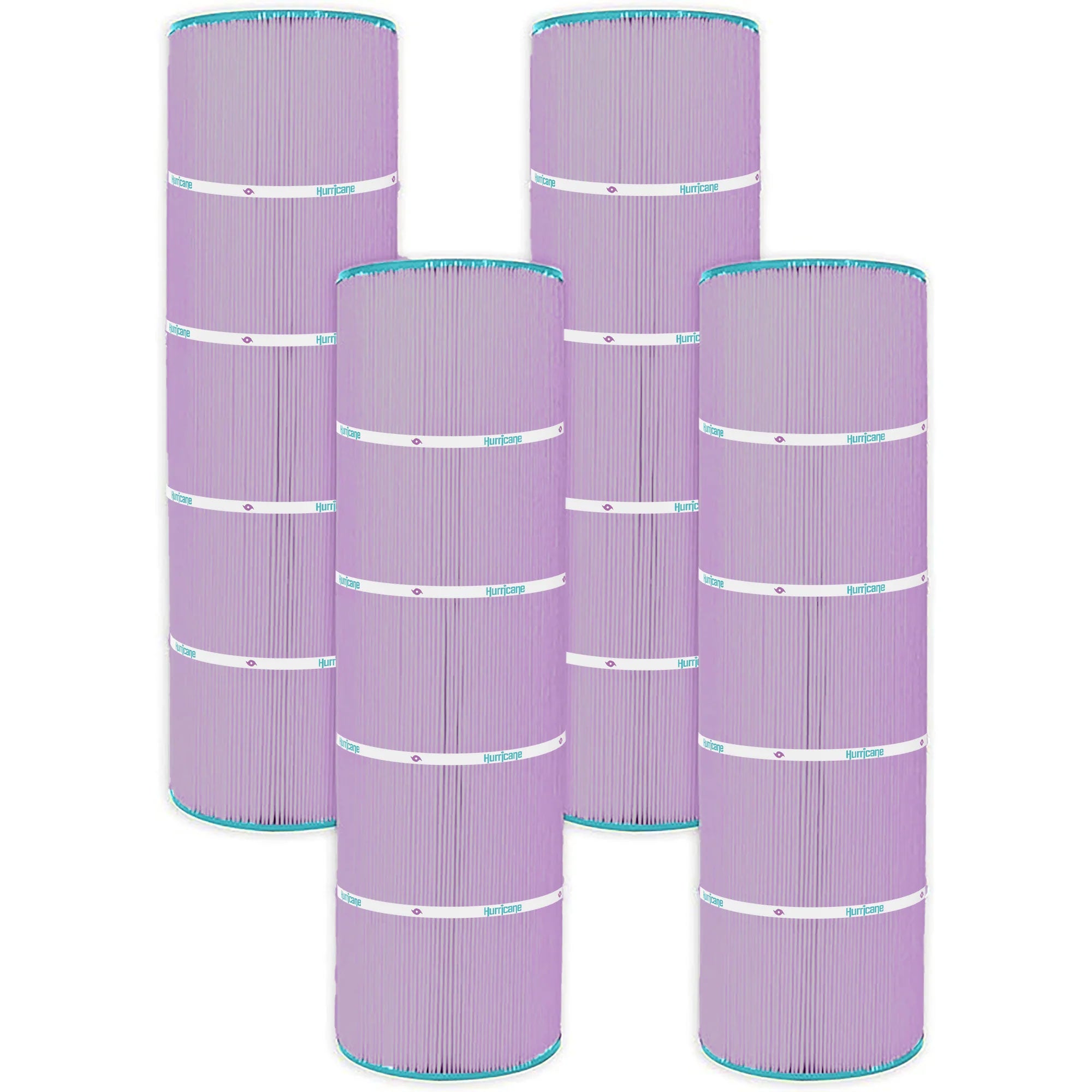 Hurricane 4 Pack HF7468-04P Purple Pool Filter Cartridge Replacement (Open Box)