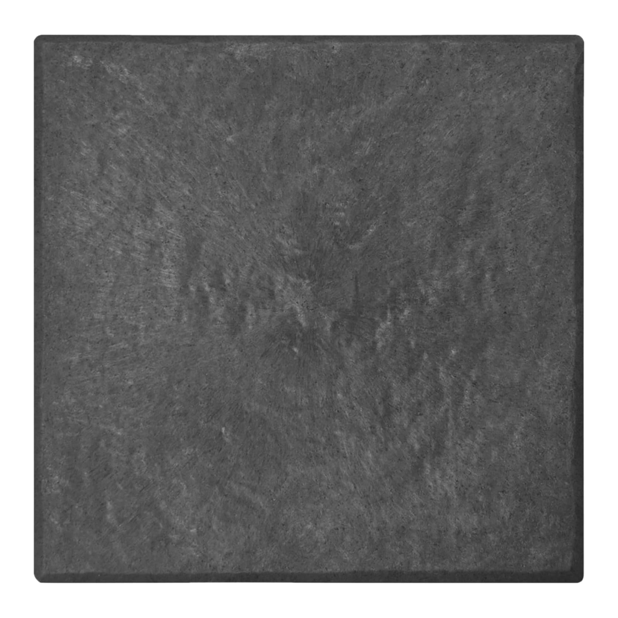 Garden Central 10 Pack 12" x 12" Stomp Stone Decorative Stepping Squares, Black