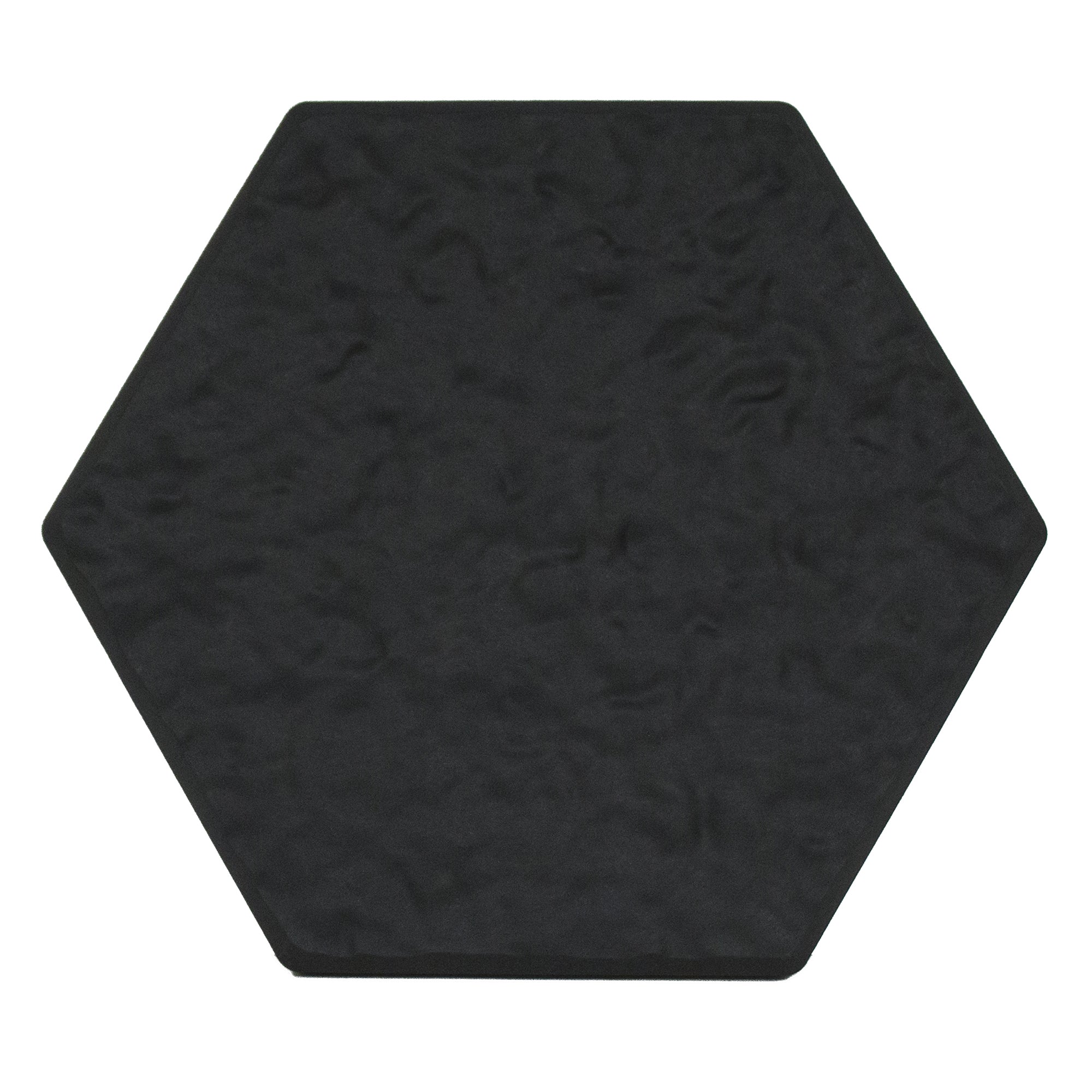 Garden Central 10 Pack 13" x 15" Stomp Hex Decorative Stepping Stones, Blk(Used)