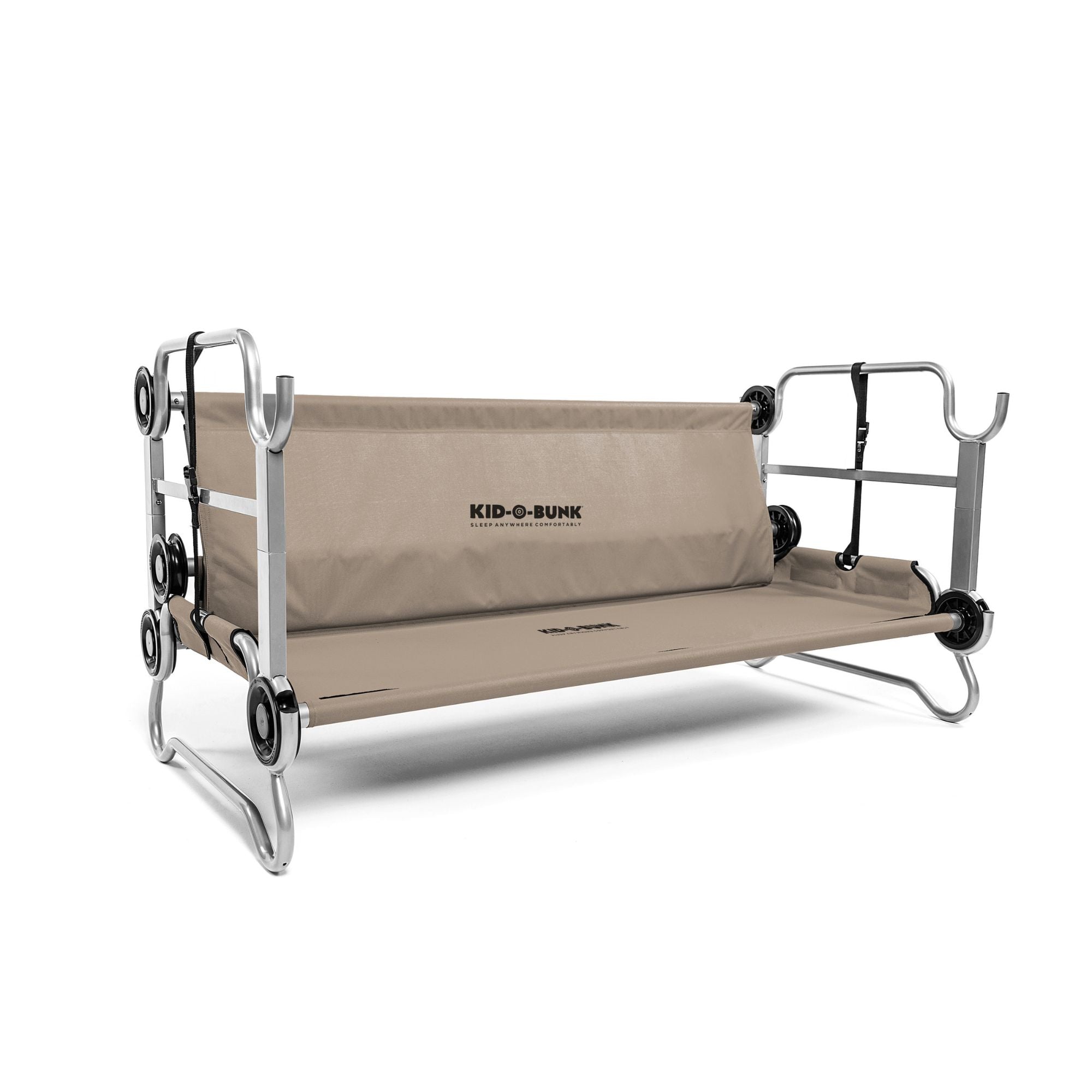 Disc-O-Bed Youth Double Cot Kid-O-Bunk, Storage Organizers, Tan (Open Box)