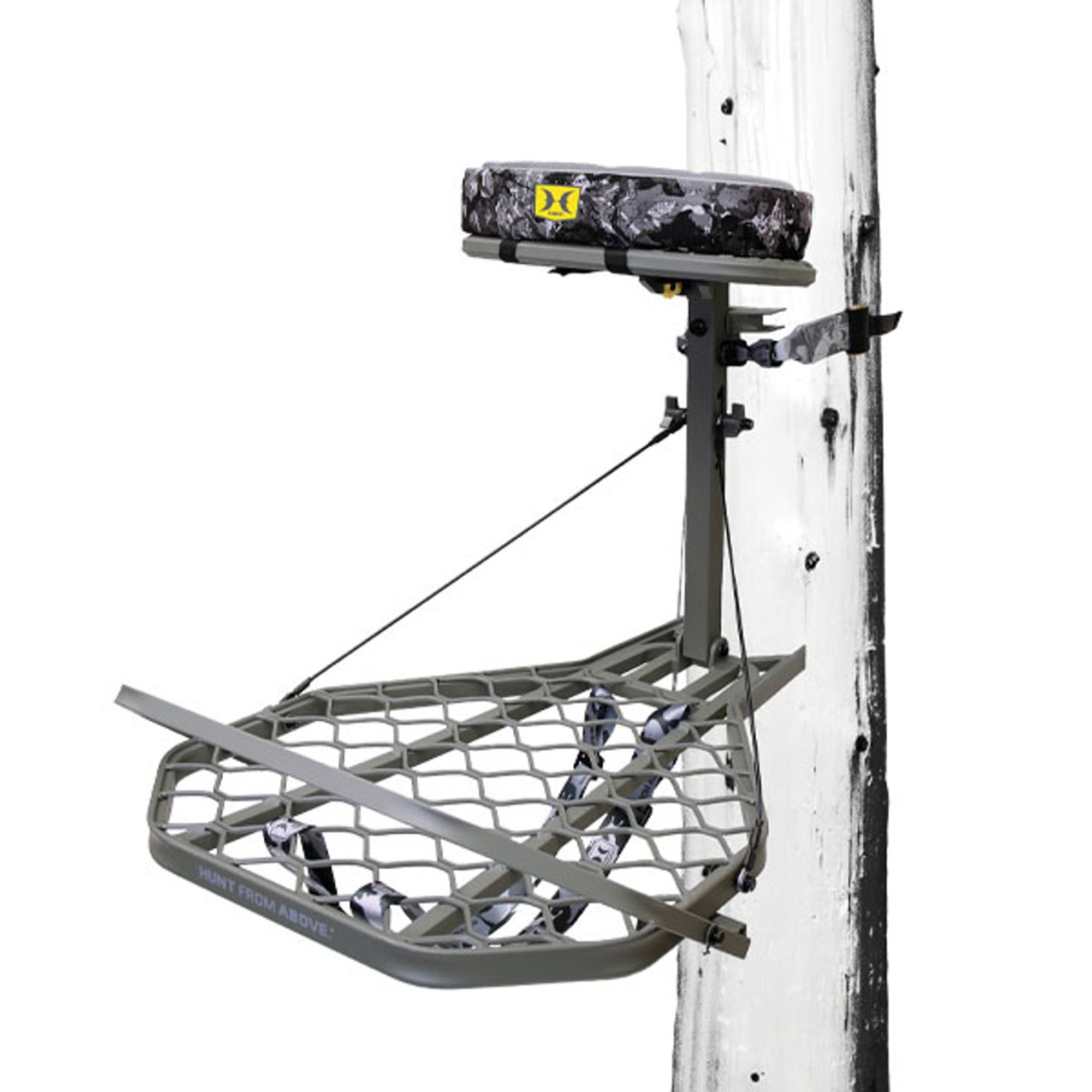 Hawk Helium Pro Hang-On Tree Stand, Memory Foam Seat Hunting Gear, 34.75 x 24.5"