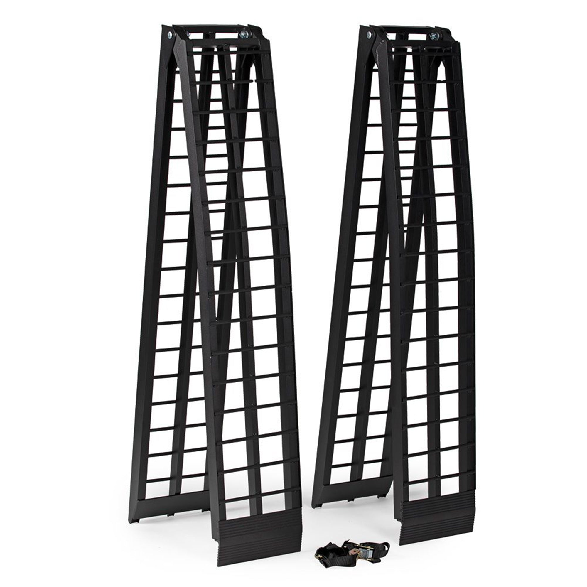 Titan Ramps 2pk 10’ Folding ATV Loading Ramps, Arched Aluminum Design(Open Box)