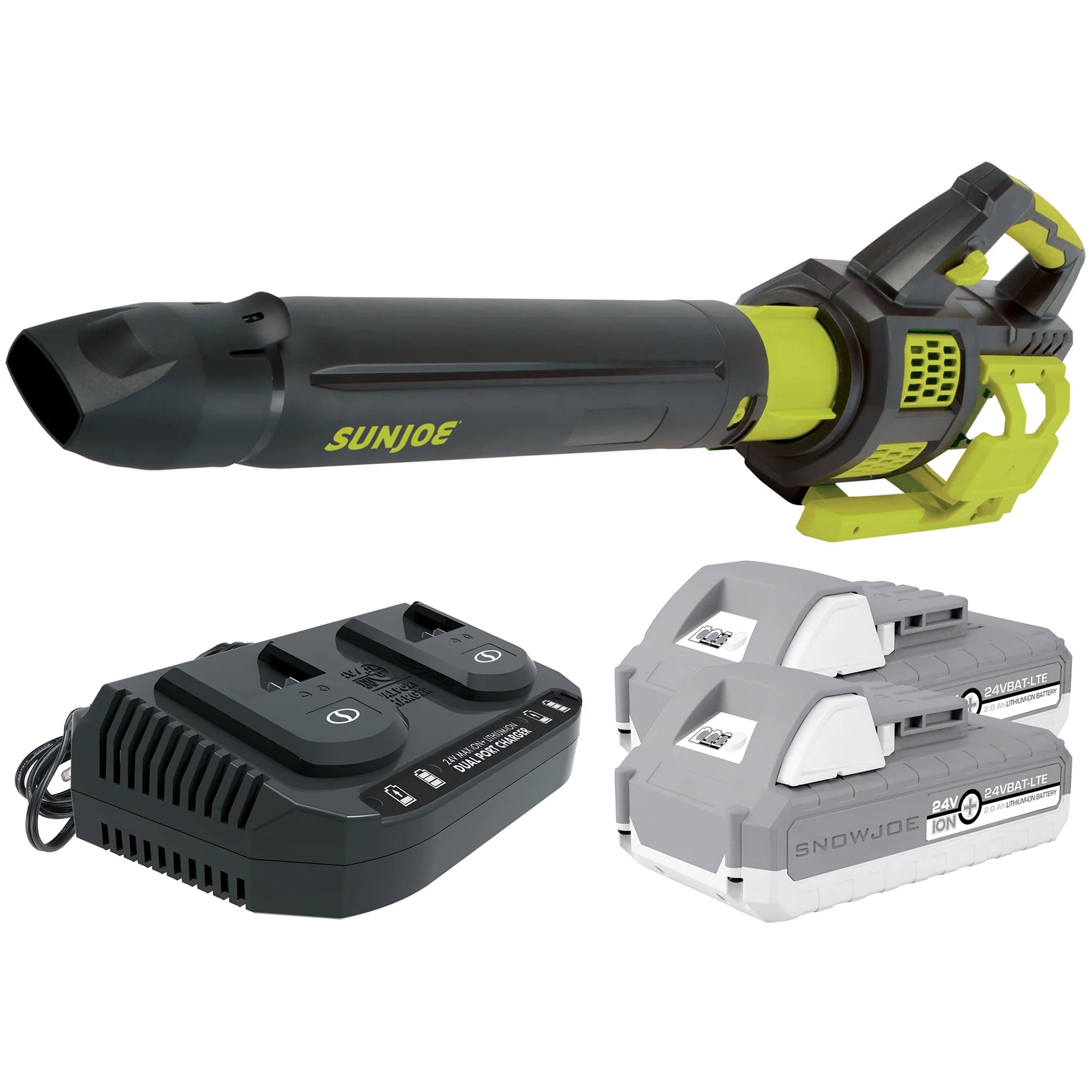 Sun Joe Cordless Brushless Turbine Jet Blower with Battery/Charger, 24V-X2-JB500