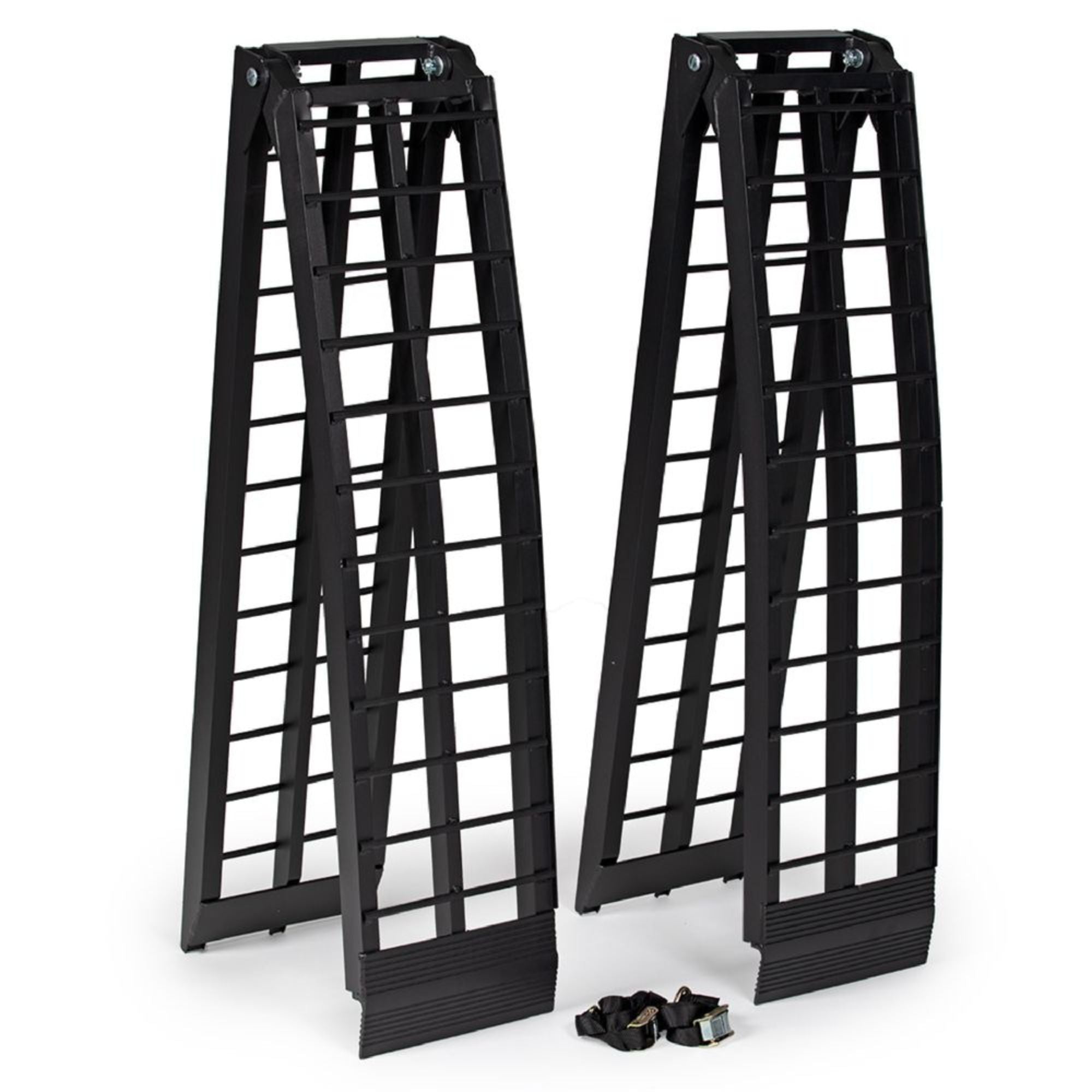 Titan Ramps 2 Pack 8’ Folding ATV Loading Ramps Arched Aluminum Design(Open Box)
