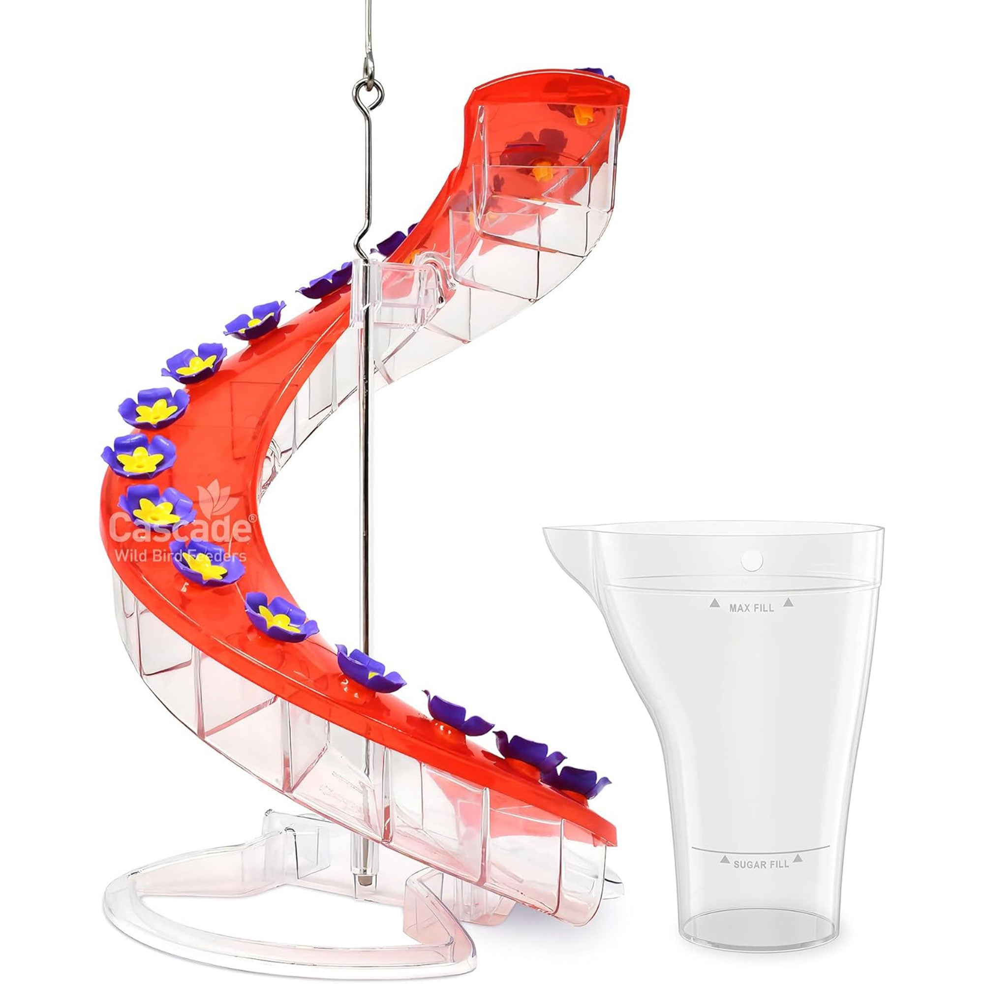Cascade Wild Bird Feeders Hummingbird Feeder, 16 Port Helical Design (Open Box)