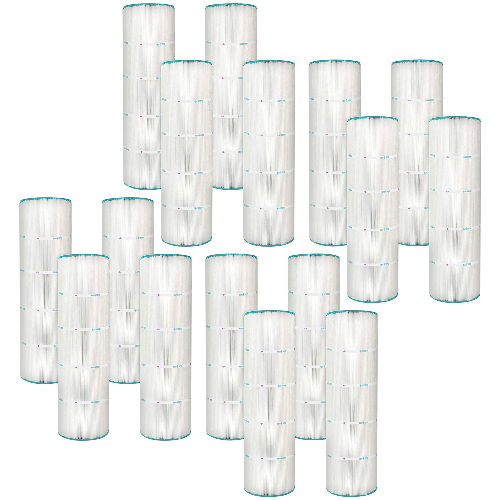 Hurricane 16 Pack HF7468-04 Advanced Pool and Spa Filter Cartridge Replacement