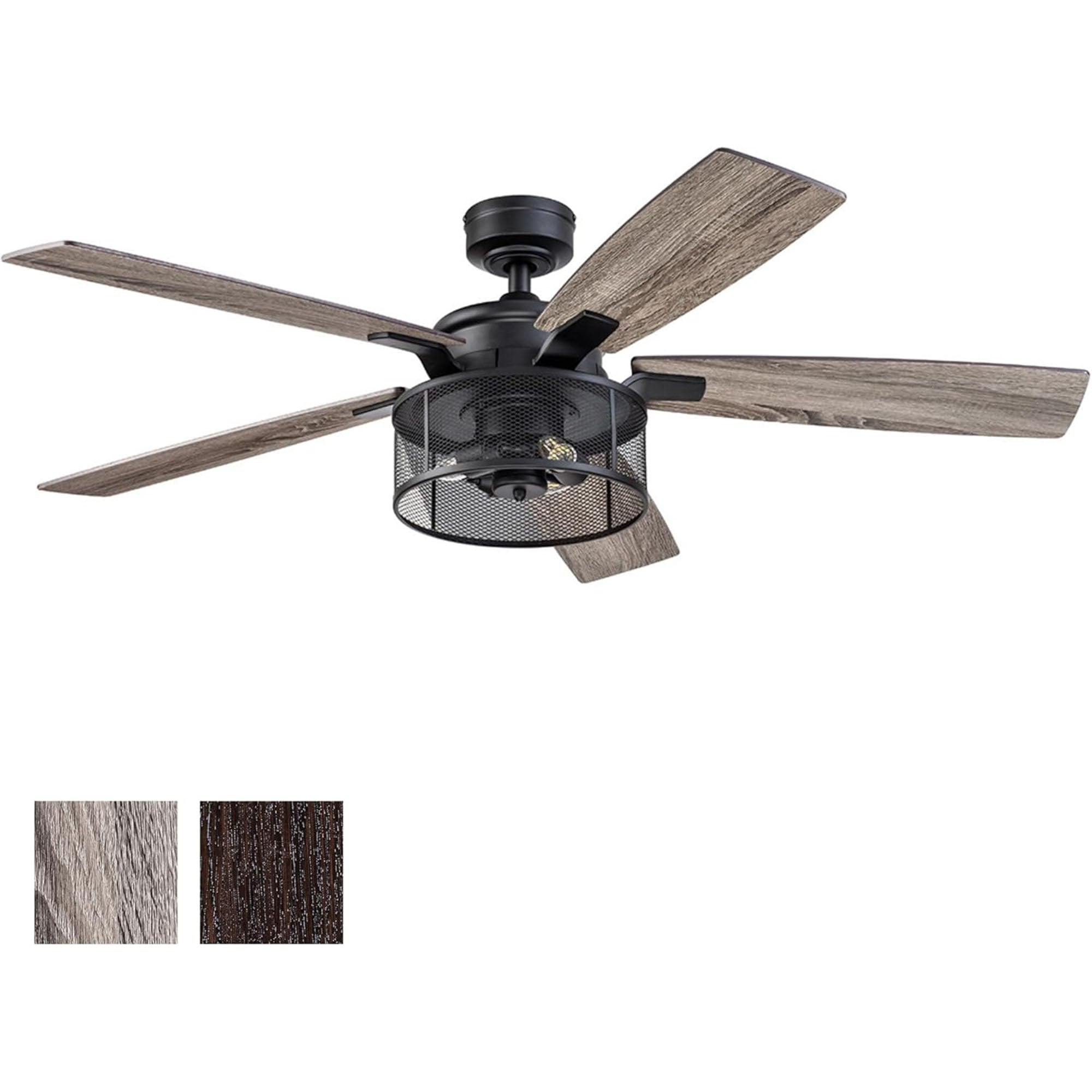 Honeywell Carnegie Ceiling Fan, Quiet Motor and Remote Control, 52" (For Parts)