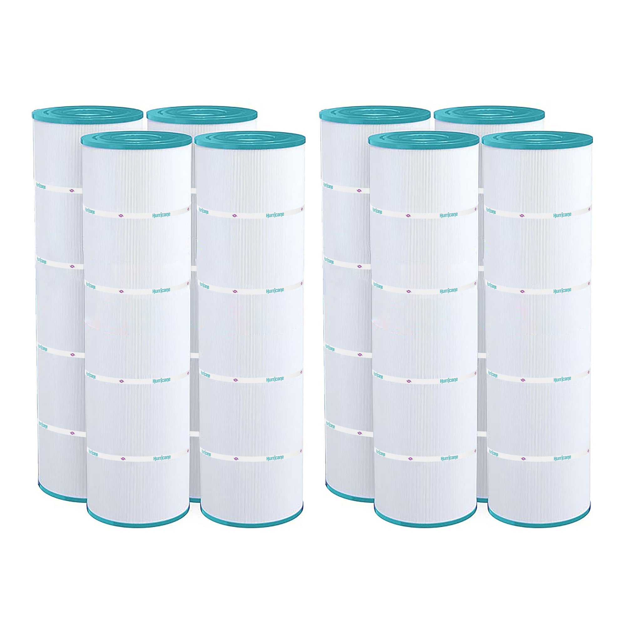 Hurricane 8 Pack HF7487-04 Advanced Pool and Spa Filter Cartridge Replacement