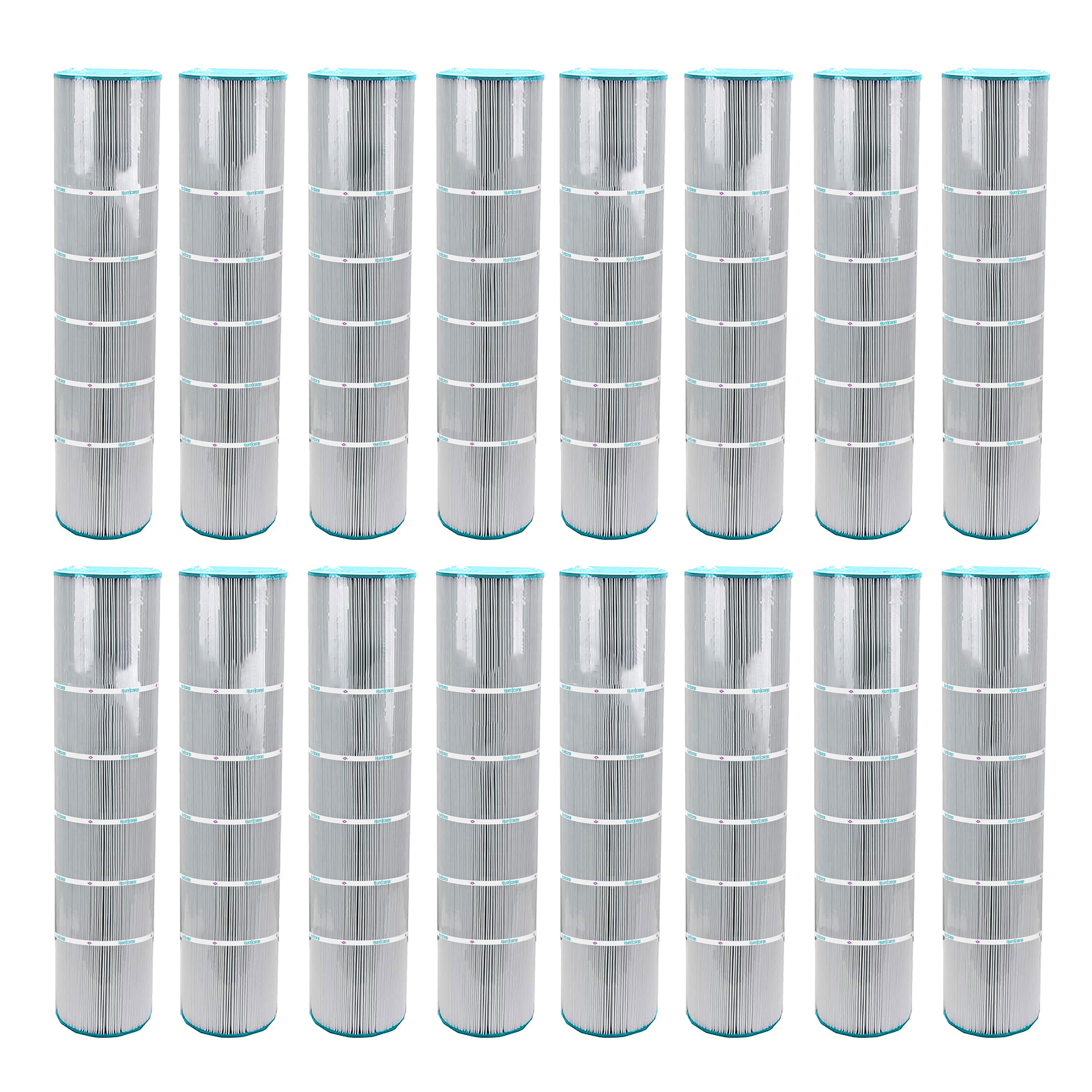 Hurricane 16 Pack HF7472-04 Advanced Pool and Spa Filter Cartridge Replacement