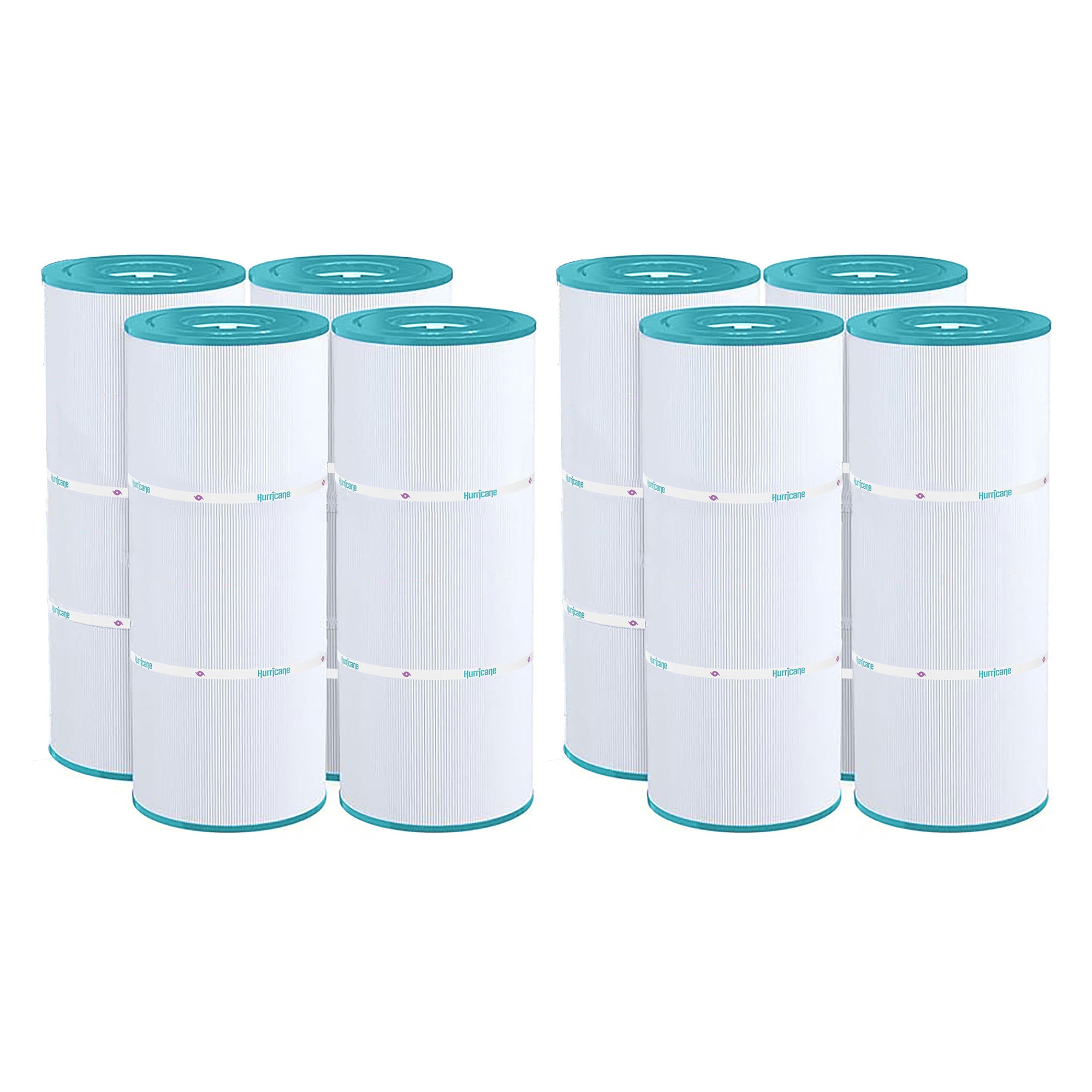 Hurricane 8 Pack HF56SV-04 Advanced Pool and Spa Filter Cartridge Replacement