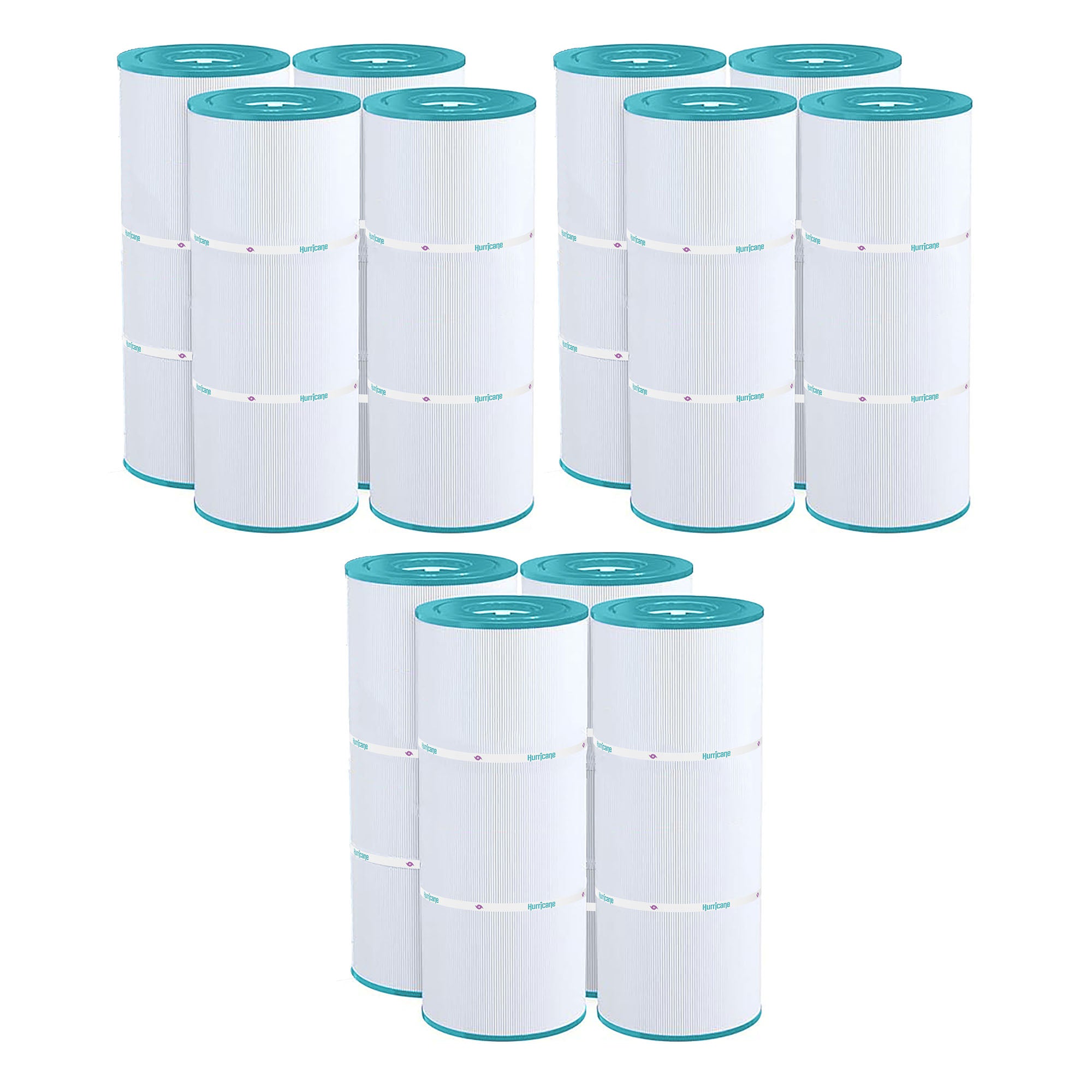 Hurricane 12 Pack HF56SV-04 Advanced Pool and Spa Filter Cartridge Replacement