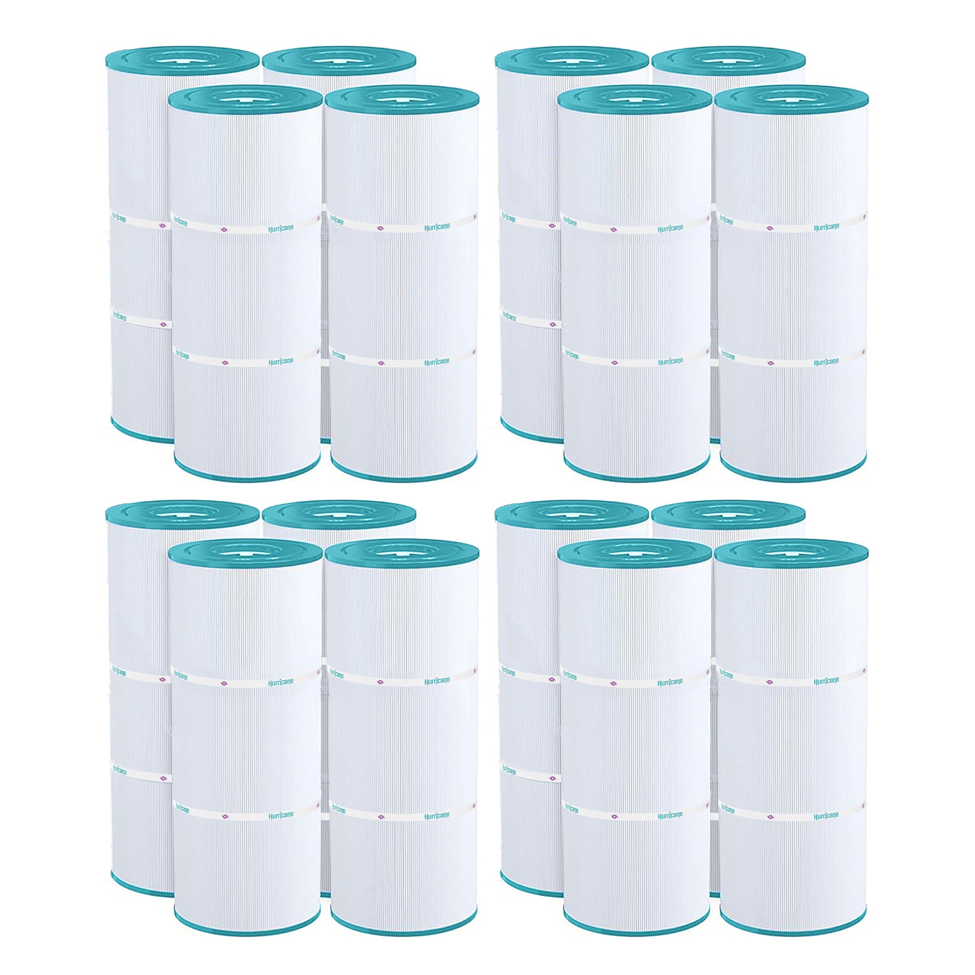 Hurricane 16 Pack Replacement Spa Filter Cartridge for Hayward SwimClearC2030