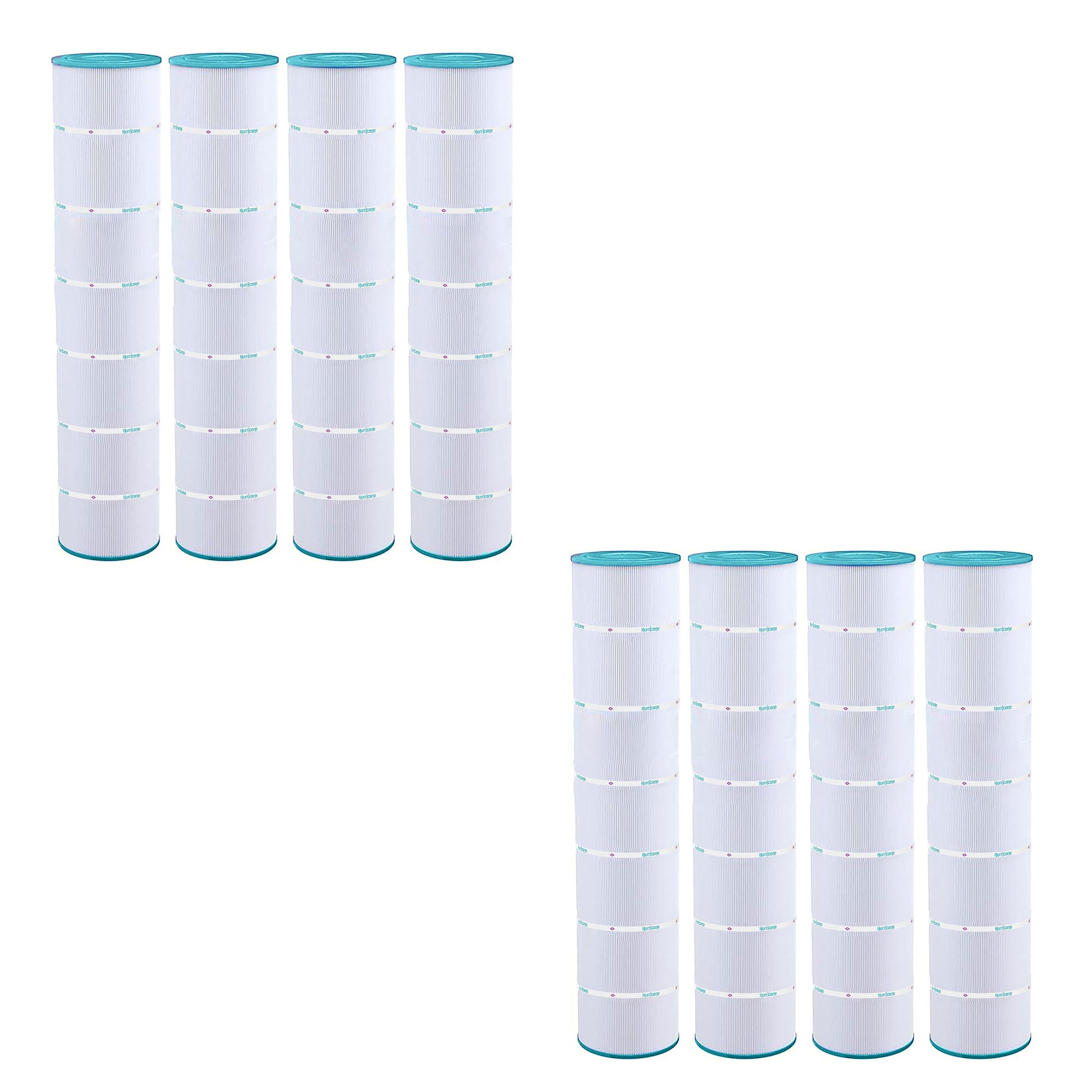 Hurricane 8 Pack HF7494-04 Advanced Pool and Spa Filter Cartridge Replacement