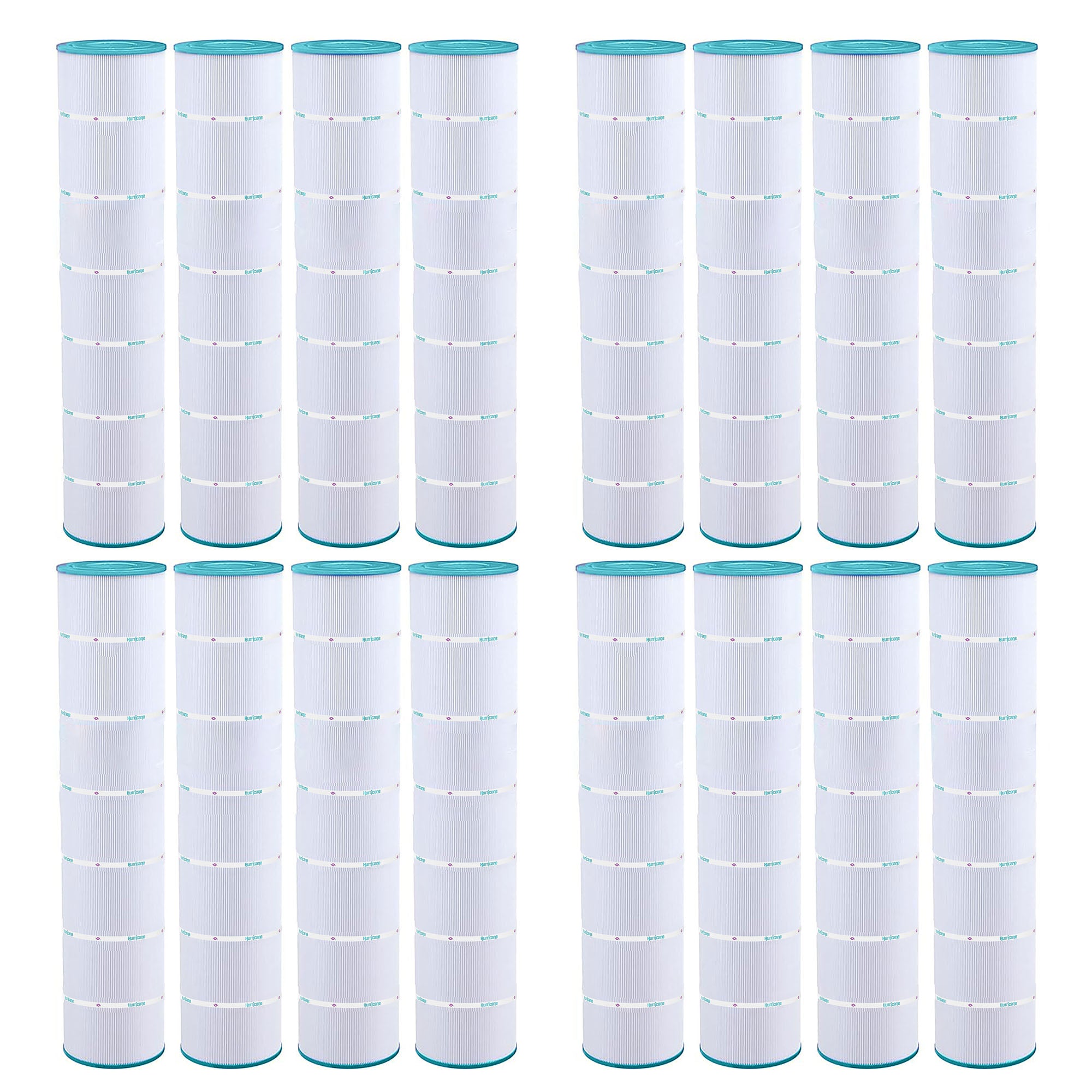 Hurricane 16 Pack HF7494-04 Advanced Pool and Spa Filter Cartridge Replacement