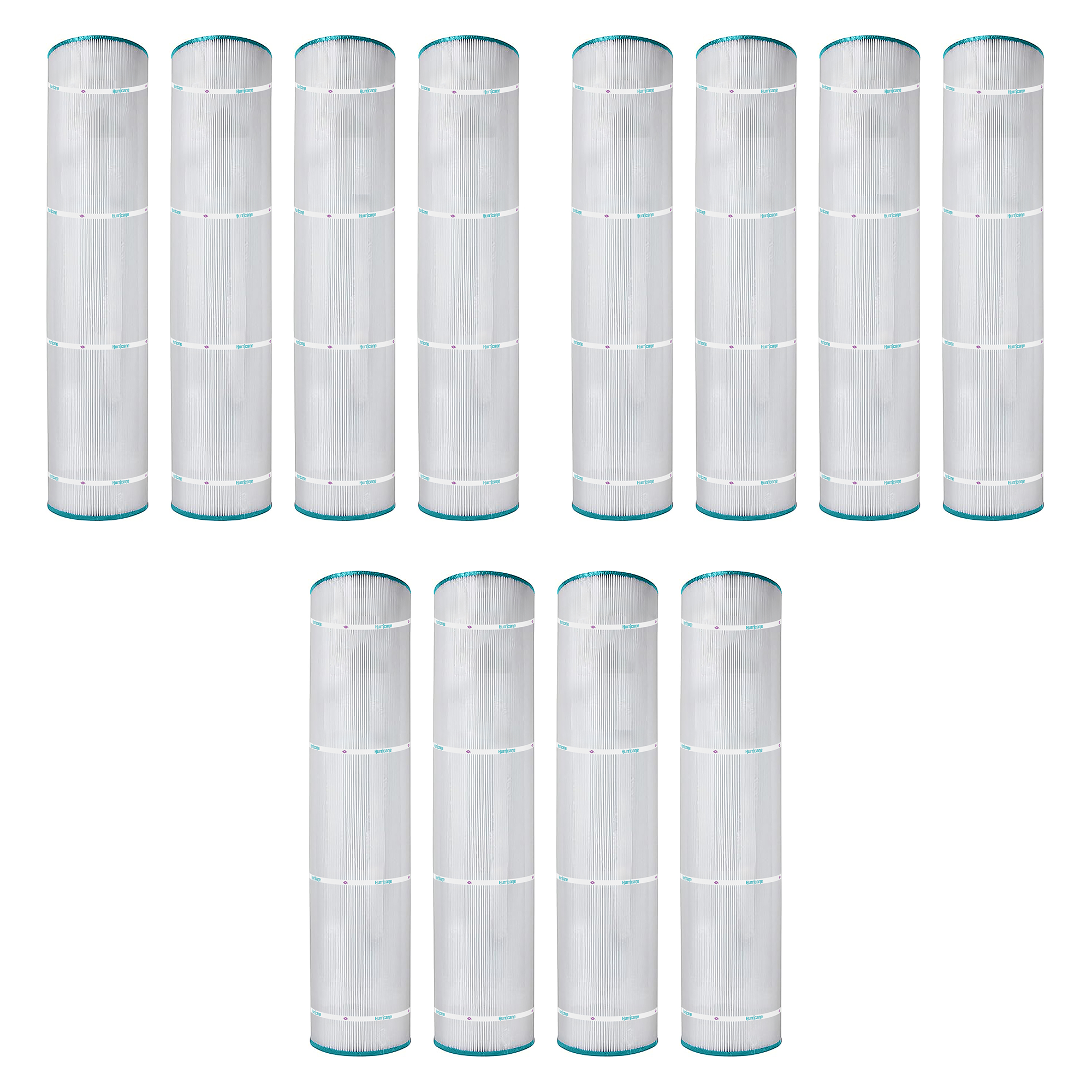 Hurricane 12 Pack HF7495-04 Advanced Pool and Spa Filter Cartridge Replacement