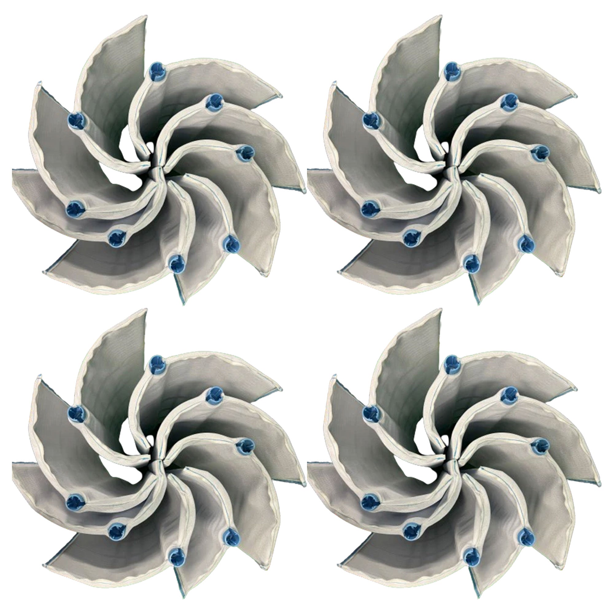 Hurricane 48 Sq ft DE Grid Filter with 7 Full Grids and 1 Partial Grid, 4 Pack