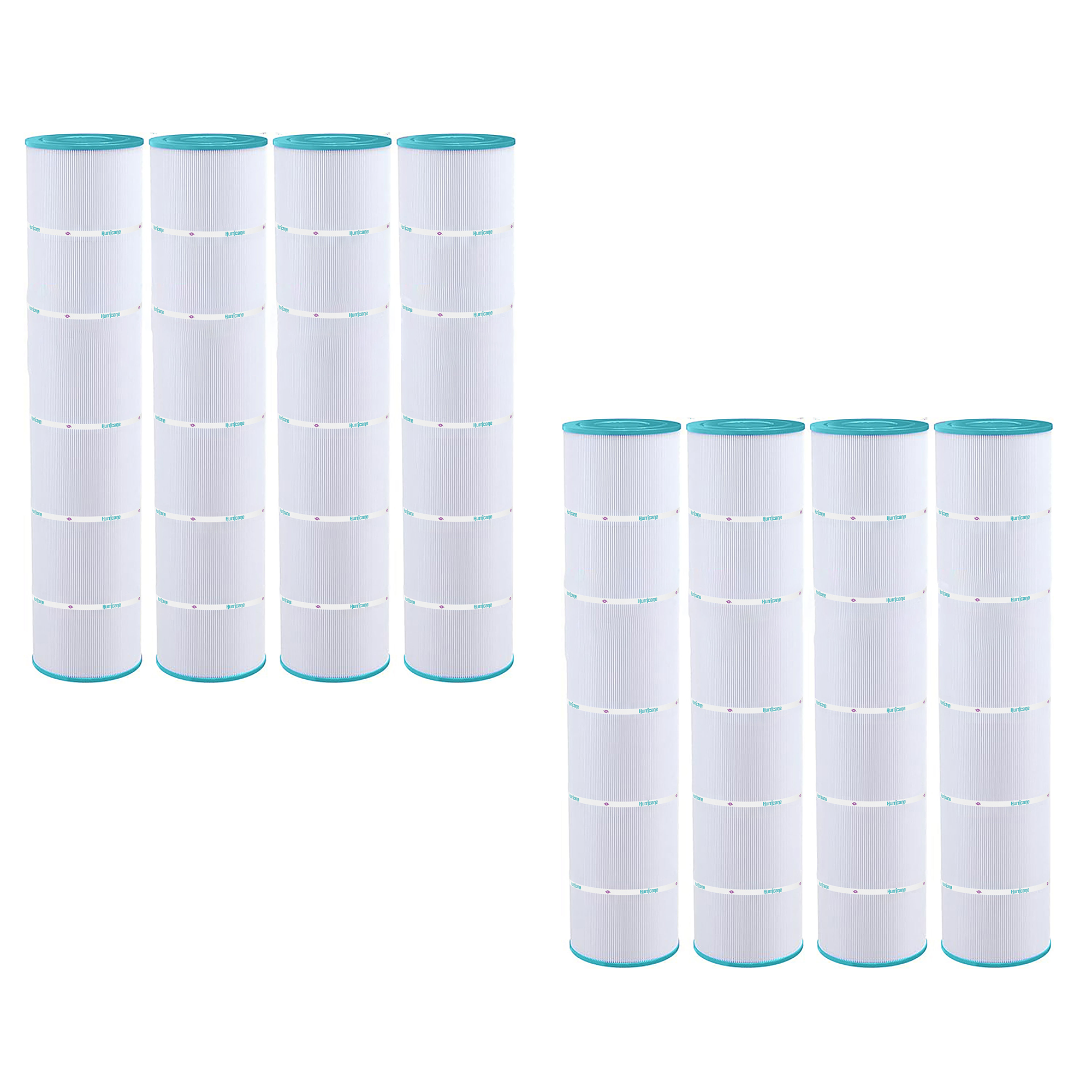 Hurricane 8 Pack HF7482-04 Advanced Pool and Spa Filter Cartridge Replacement