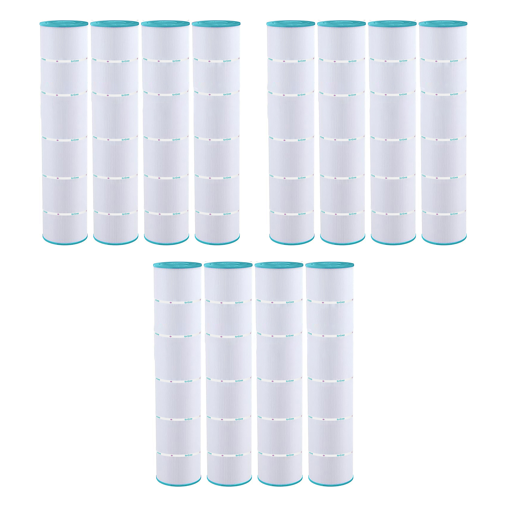 Hurricane 12 Pack HF7482-04 Advanced Pool and Spa Filter Cartridge Replacement