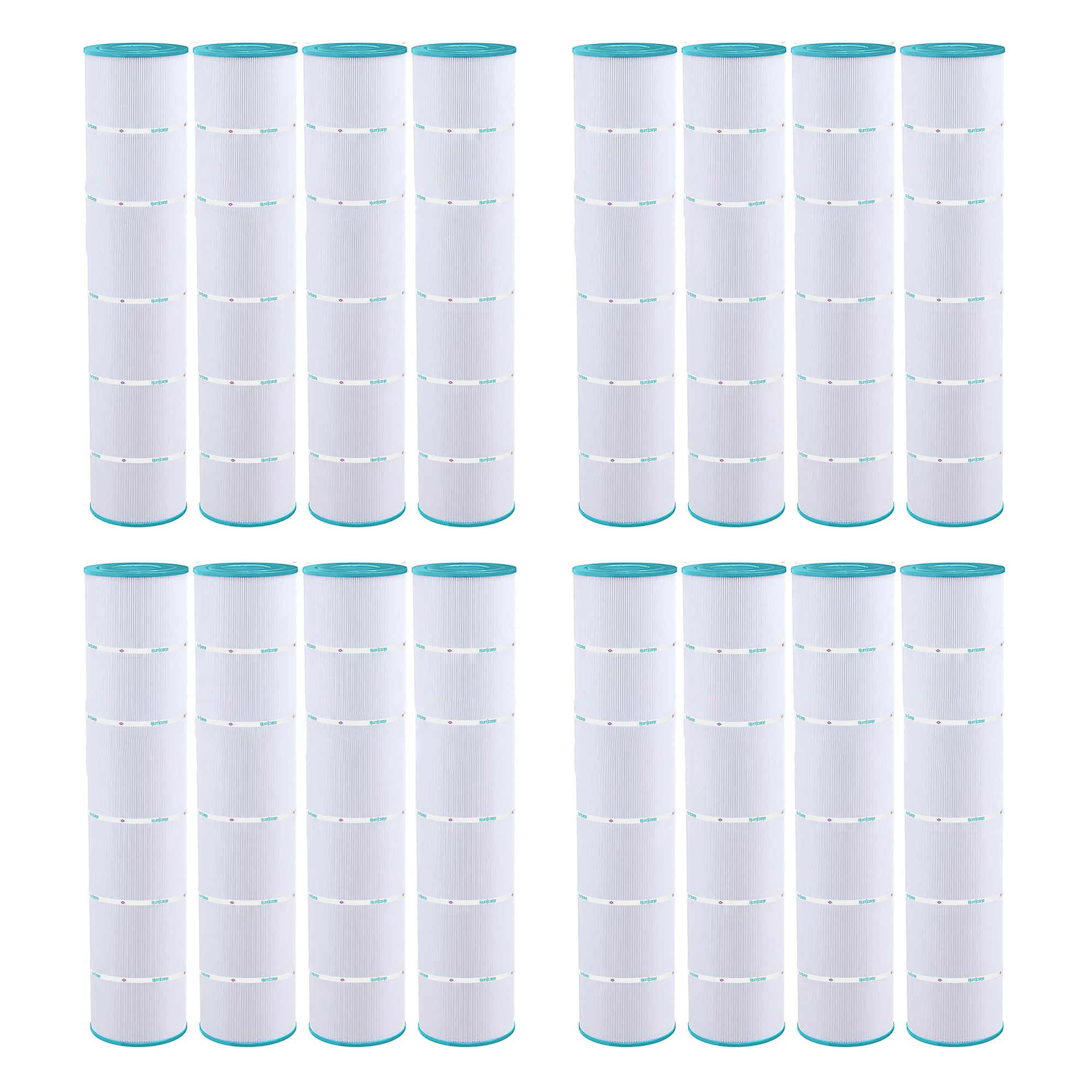 Hurricane 16 Pack HF7482-04 Advanced Pool and Spa Filter Cartridge Replacement