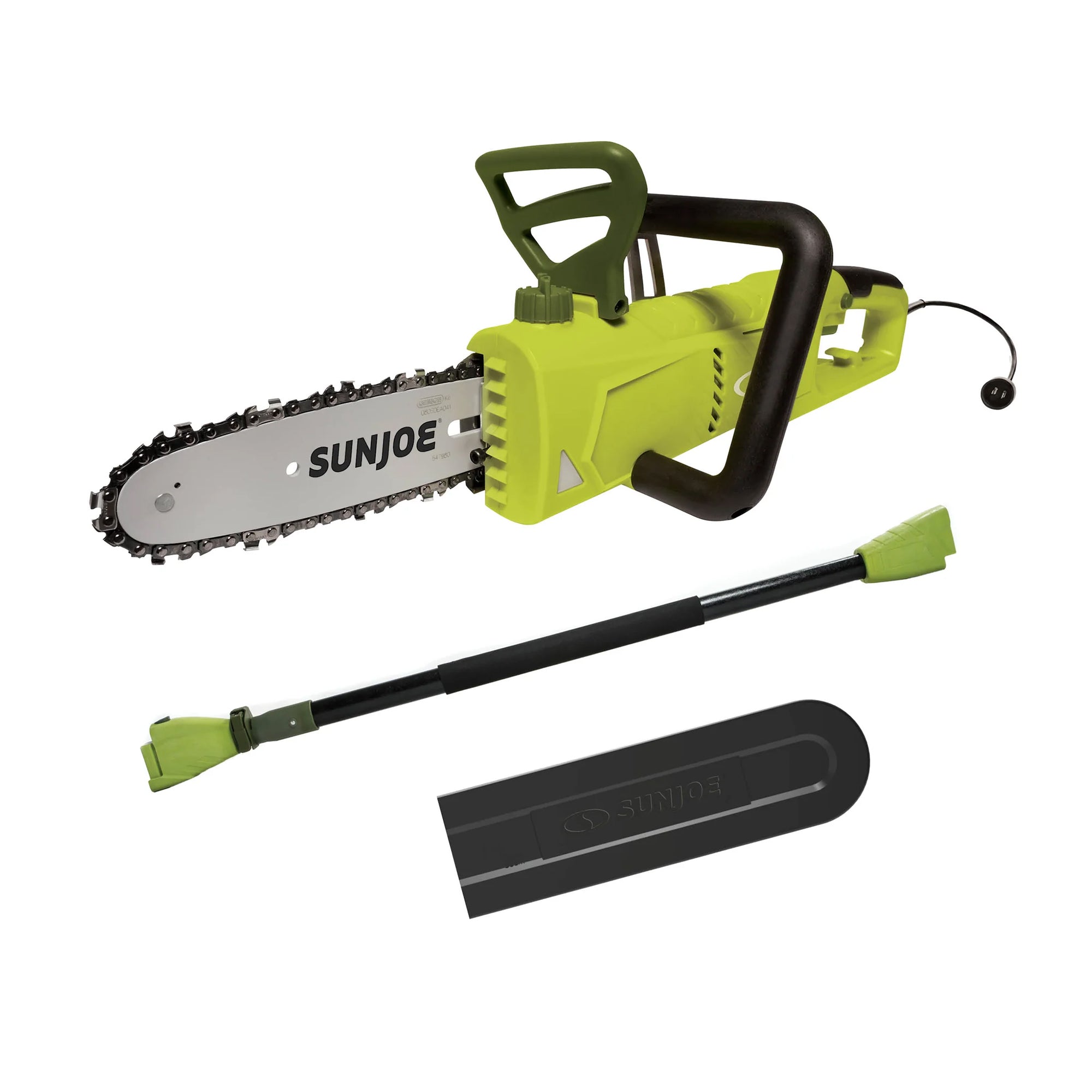Sun Joe 8 Inch Electric Convertible Pole Chain Saw, 2-in-1 Cutting Tool, SWJ805E