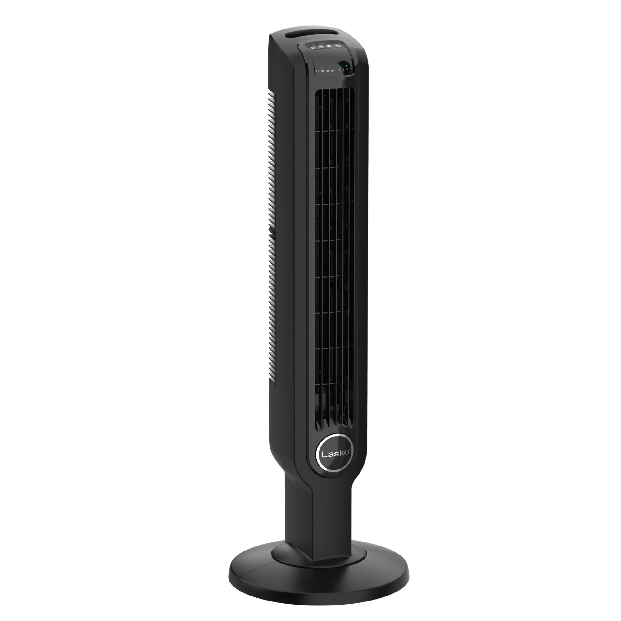 Lasko 36 Inch 4 Speed Oscillating Tower Fan with Timer and Remote Control, Black