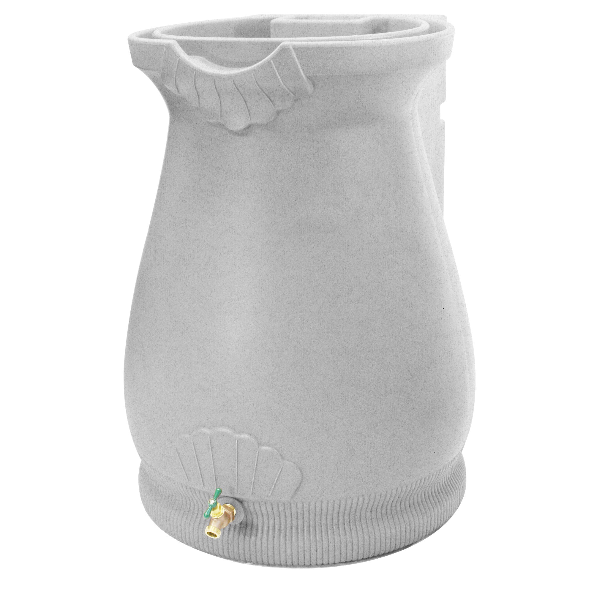 Good Ideas Rain Wizard Plastic Resin Urn, 65 Gal Rain Barrel, Granite (Open Box)