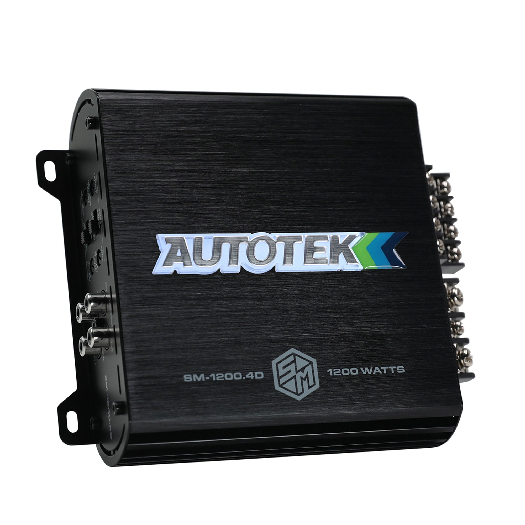 Autotek 1200W 4 Channel Car Audio Amplifier Bass Knob, Street Machine SM-1200.4D