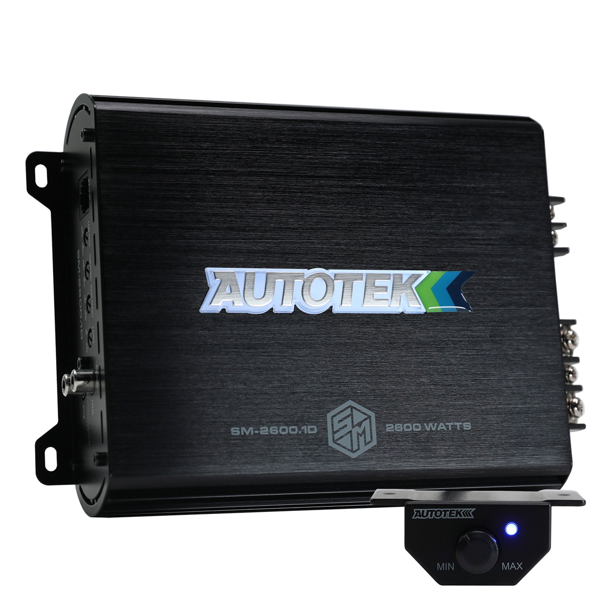 Autotek Street Machine 2600W Monoblock Car Audio Amplifier, Bass Knob, Equalizer