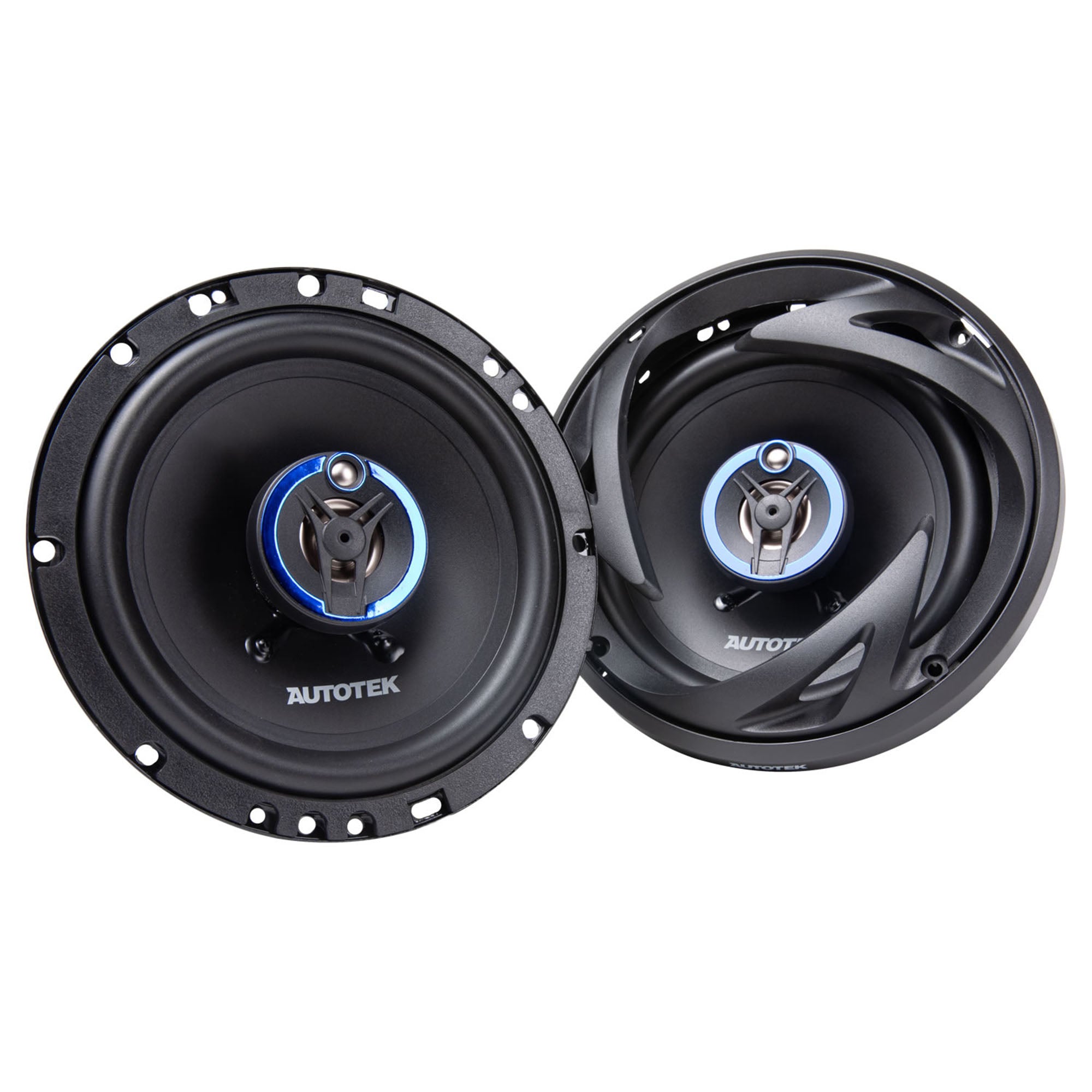 Autotek Street Machine 6.5 Inch 3-Way Car Audio Universal Coaxial Speakers, Pair