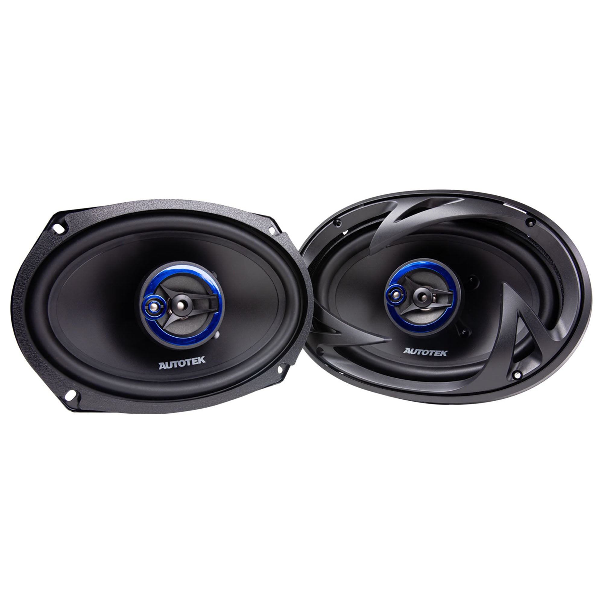 Autotek Street Machine 6x9 in. 3-Way Car Audio Universal Coaxial Speakers, Pair