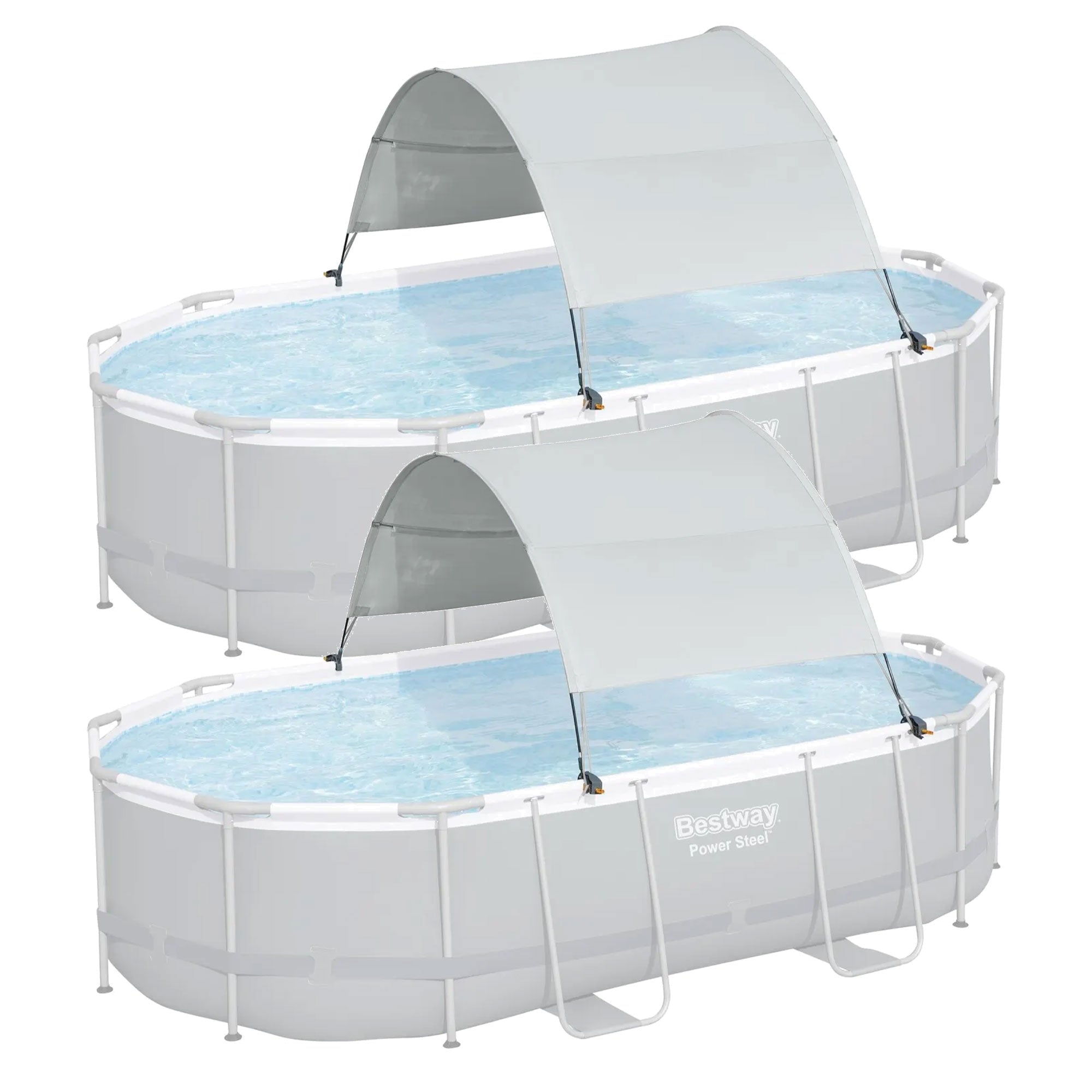 Bestway Flowclear Pool Canopy for 6' 11" to 11' 2" Above Ground Pools, 2 Pack