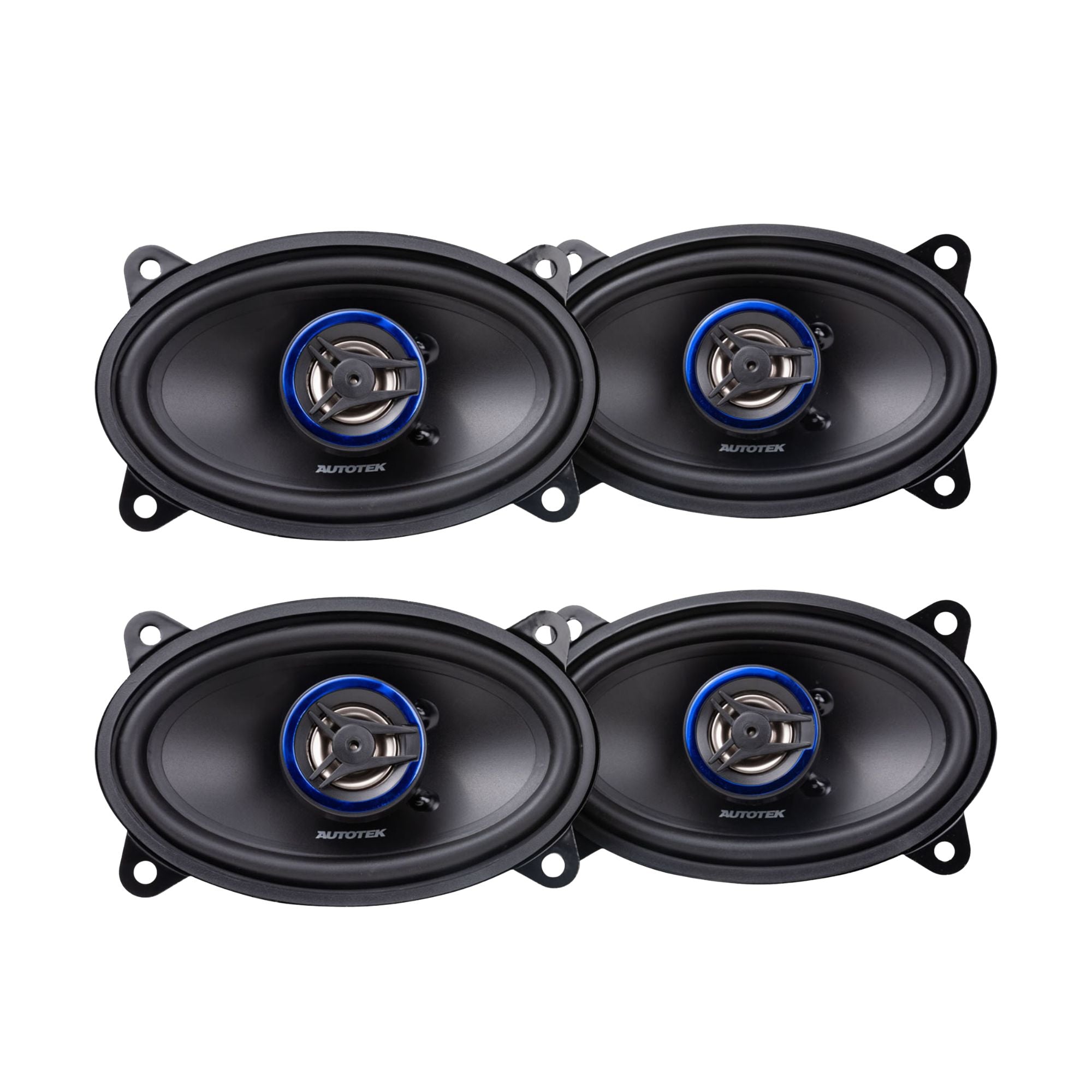 Autotek 4 Pack Street Machine 200W 4 x6 in. 2 Way Car Audio Coaxial Speakers