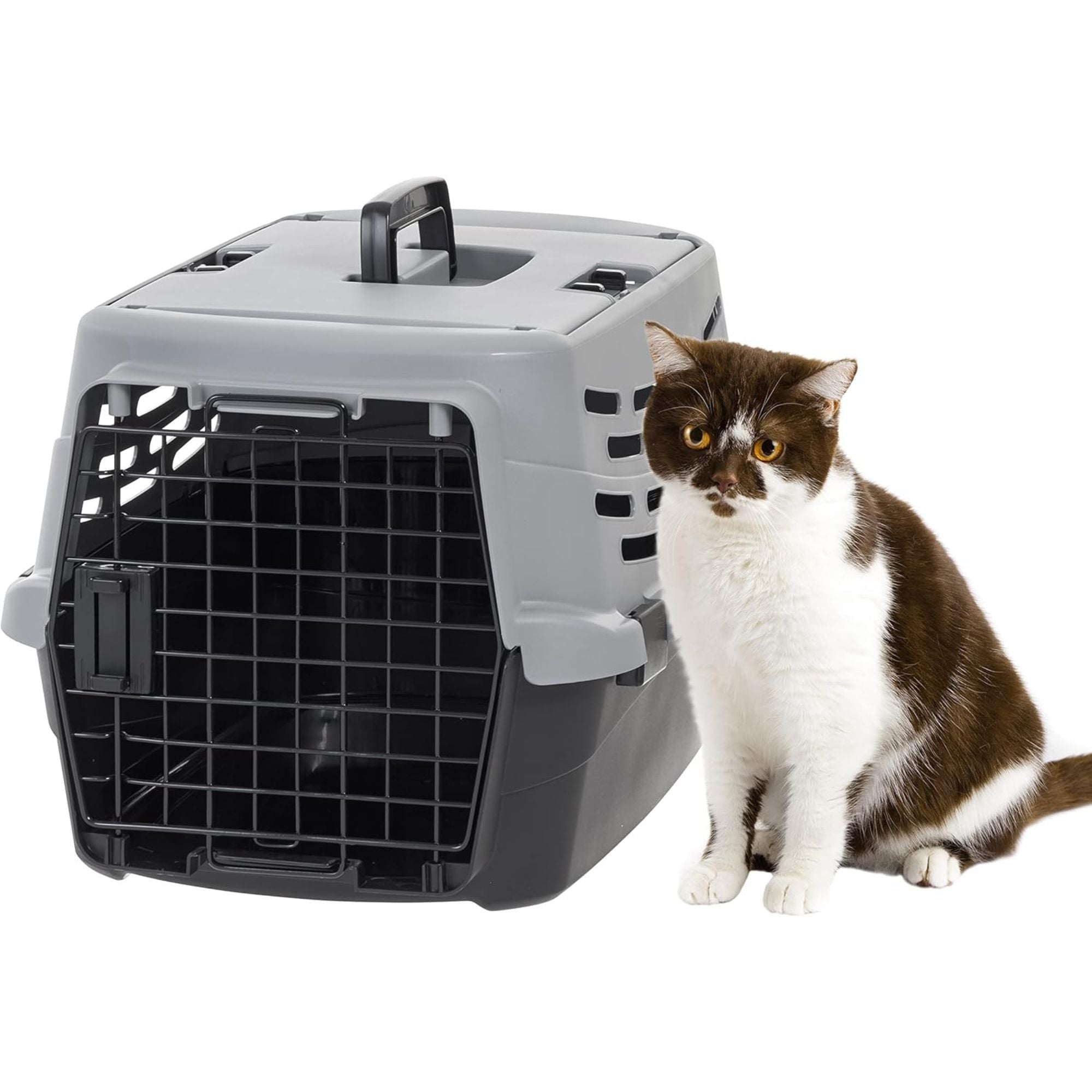 IRIS USA Small Pet Carrier, Dual Opening Cat and Dog 23 Inch Crate (Open Box)