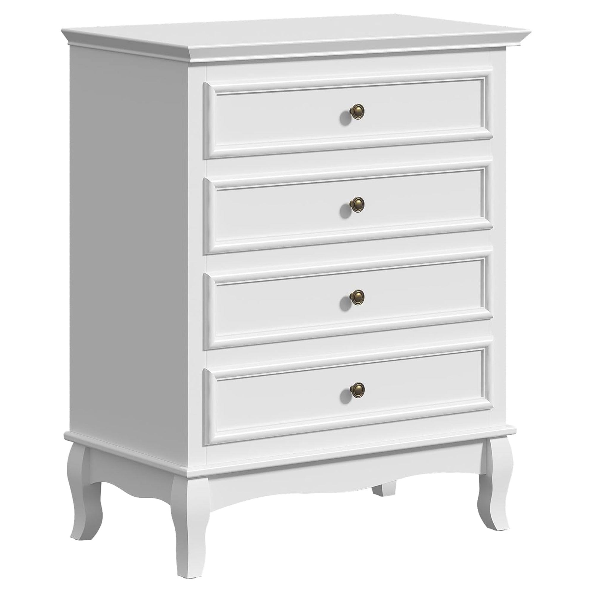 RoyalCraft Wood Dresser Wide Chest Drawers Storage Organizer for Bedroom, White