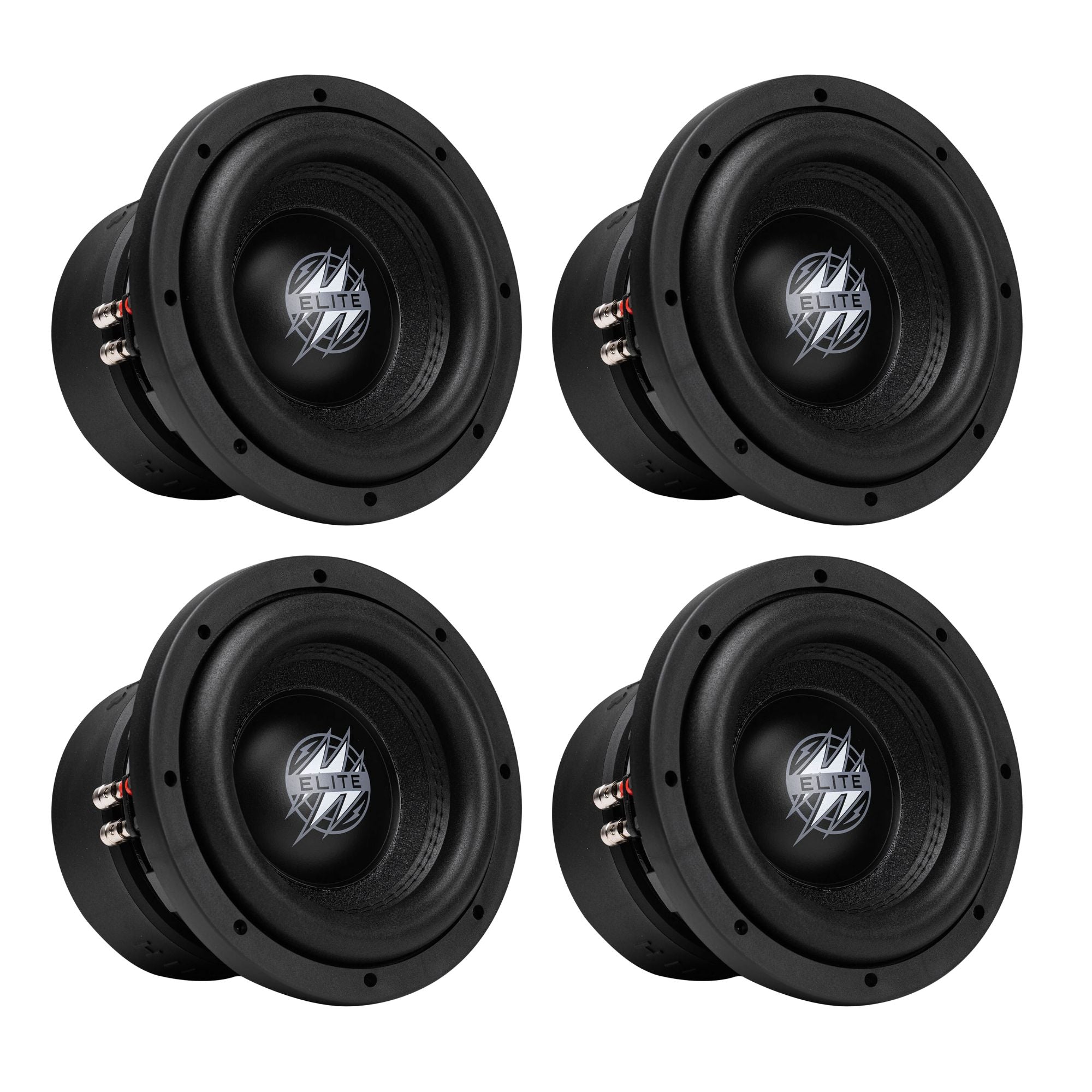 Hifonics 4 Pack ELITE 15" Subwoofer, Dual Voice Coil Car Audio Speaker, 3000W