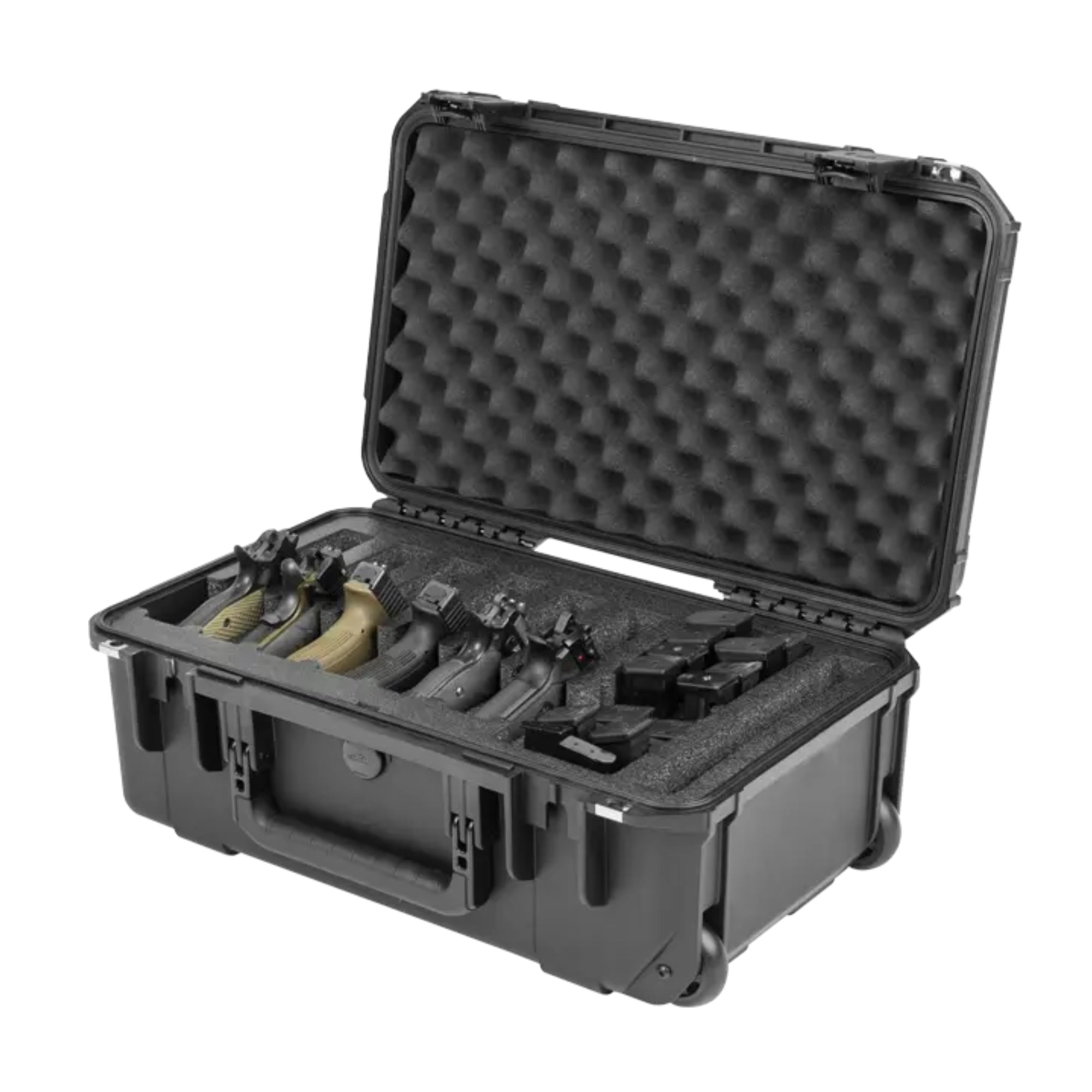 SKB Multi Hand Gun Case, 6 Gun Capacity, Custom Foam Interior, Waterproof, Black